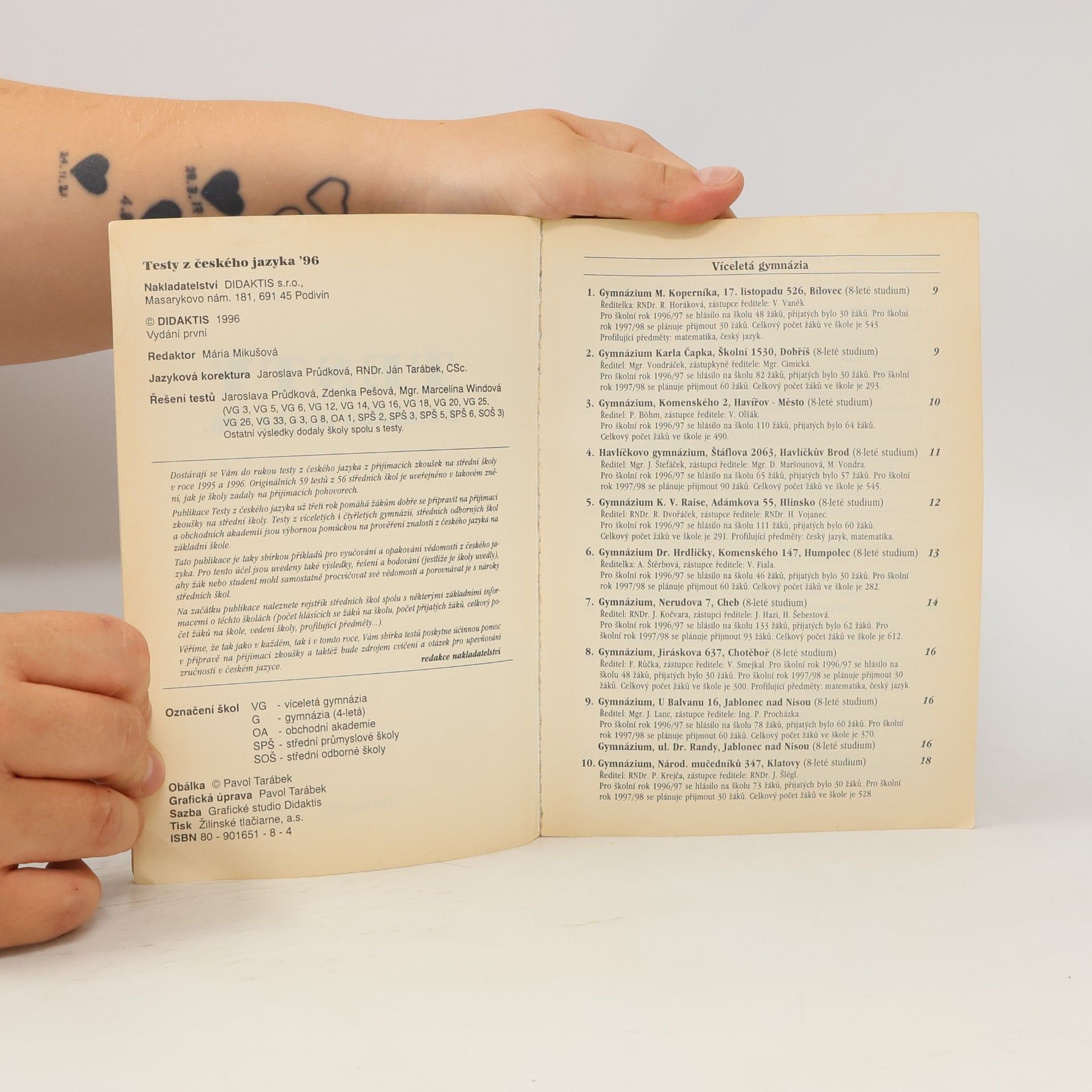 Various authors Testy z českého jazyka '96