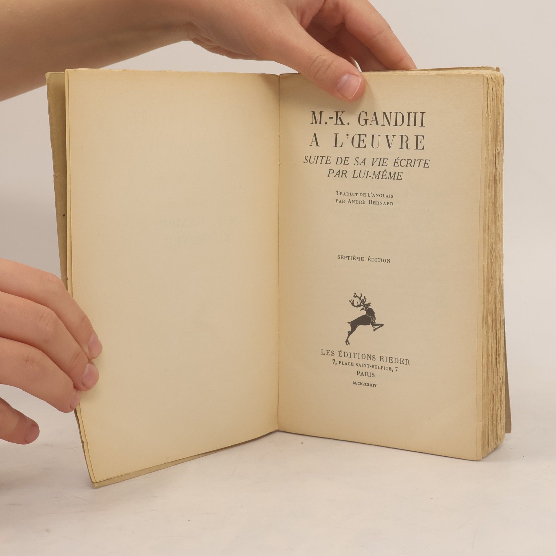 Mahatma Gandhi M.-K. Gandhi à l'œuvre