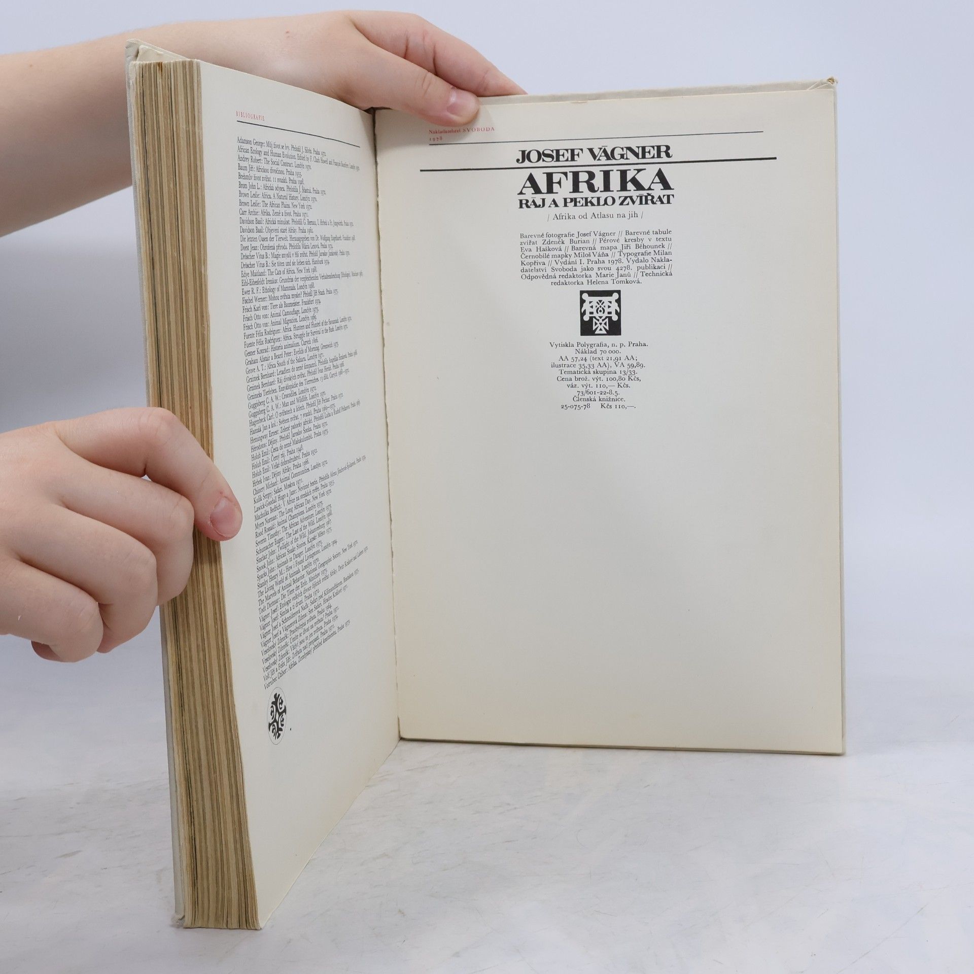 Josef Vágner Afrika. Ráj a peklo zvířat