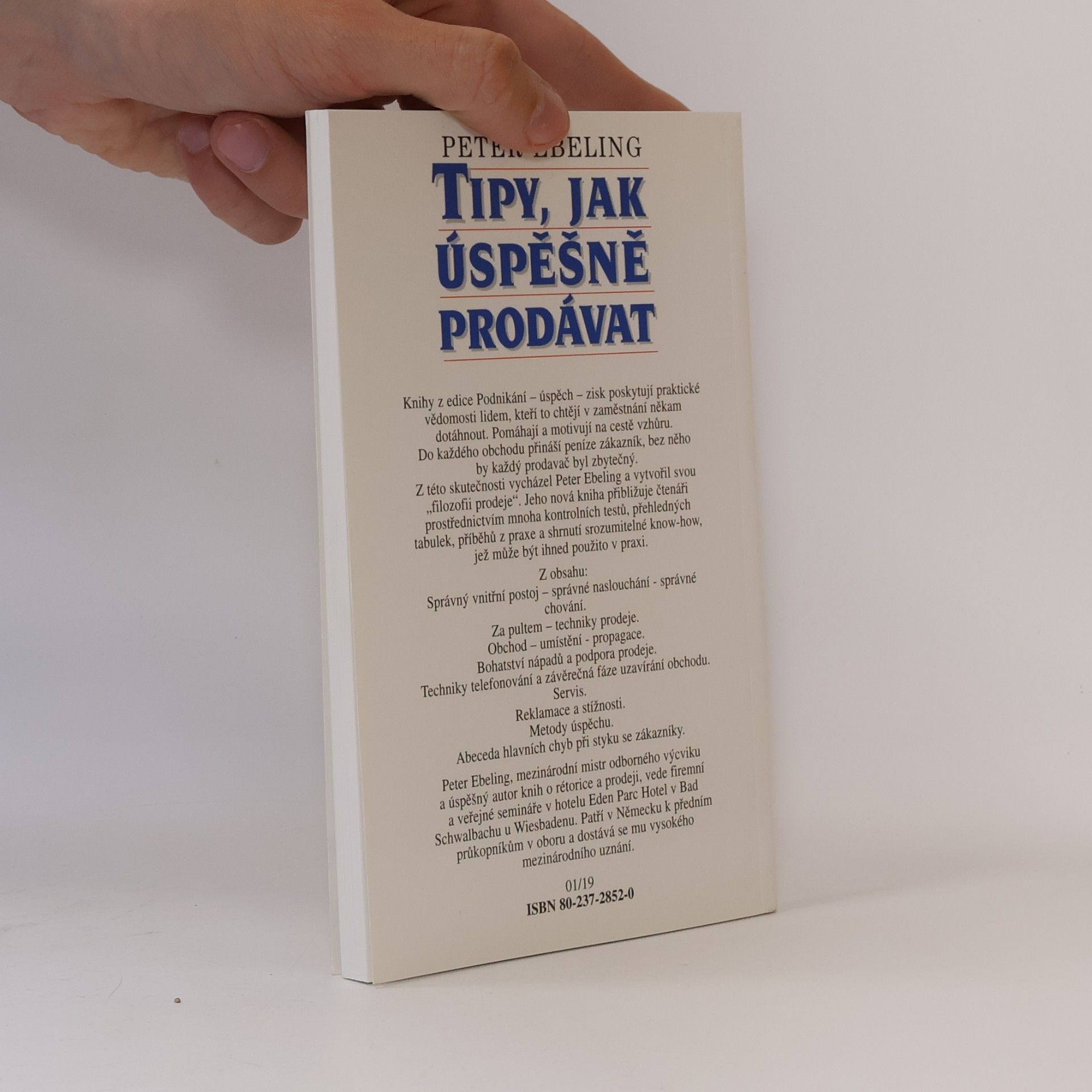 Peter Ebeling Tipy, jak úspěšně prodávat