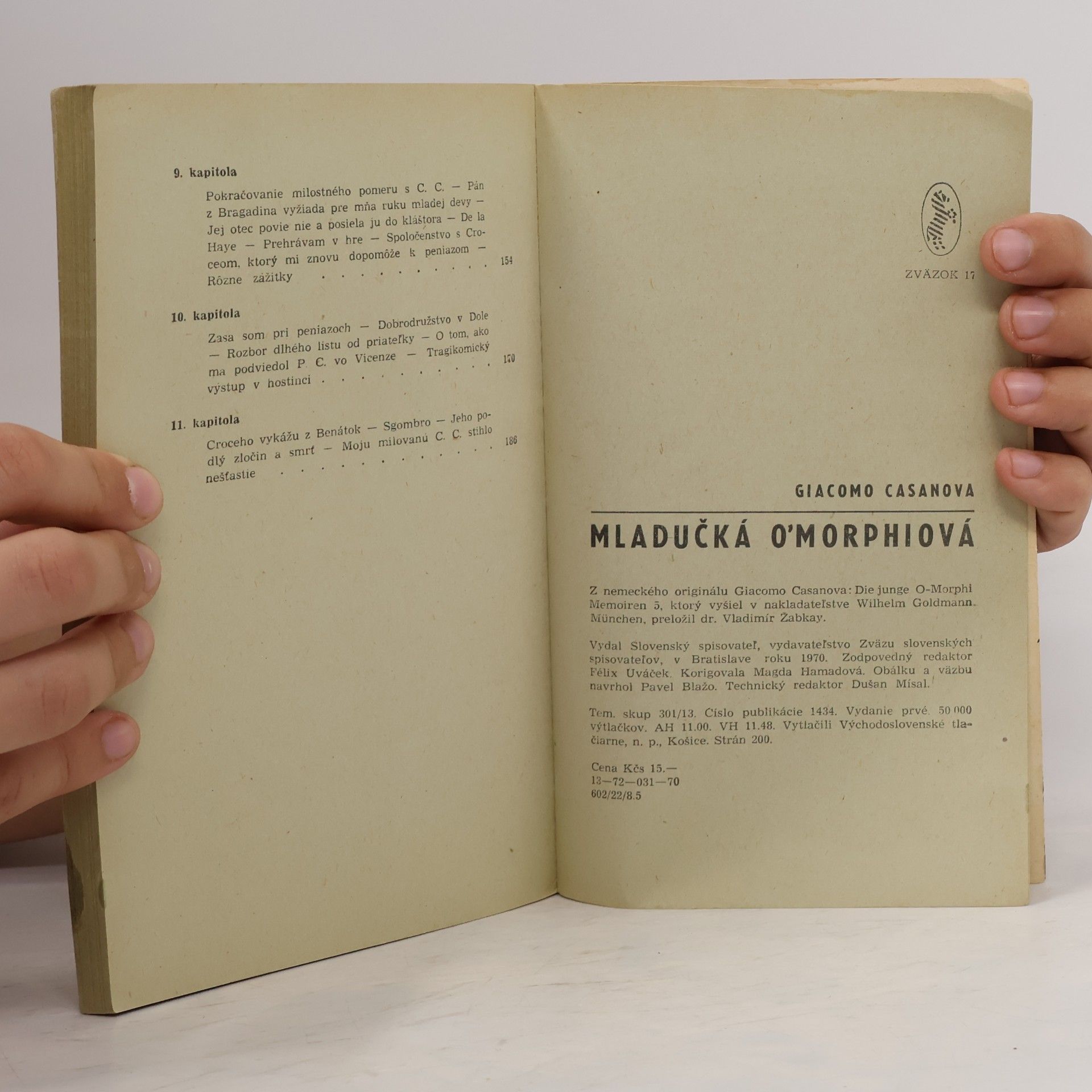 Giacomo Girolamo Casanova Mladučká O'Morphiová