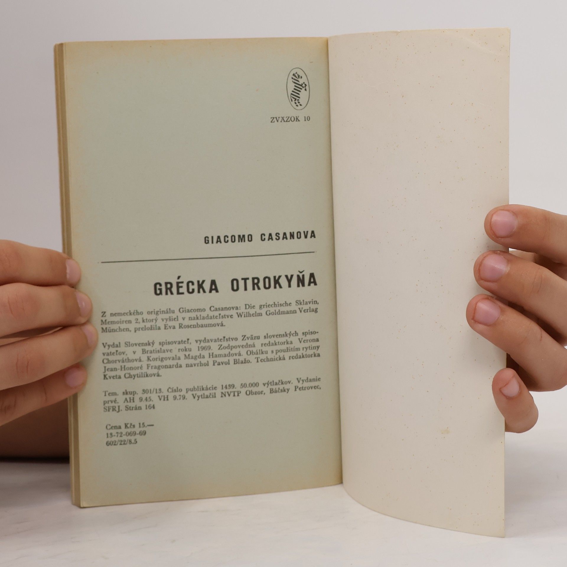 Giacomo Casanova Grécka otrokyňa