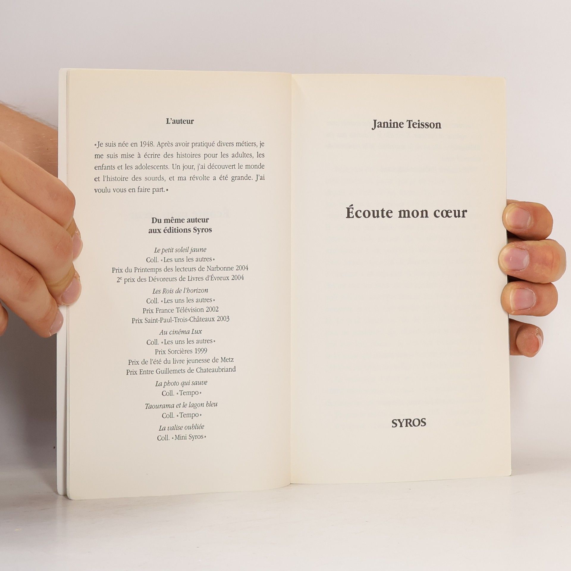 Janine Teisson Écoute mon cœur