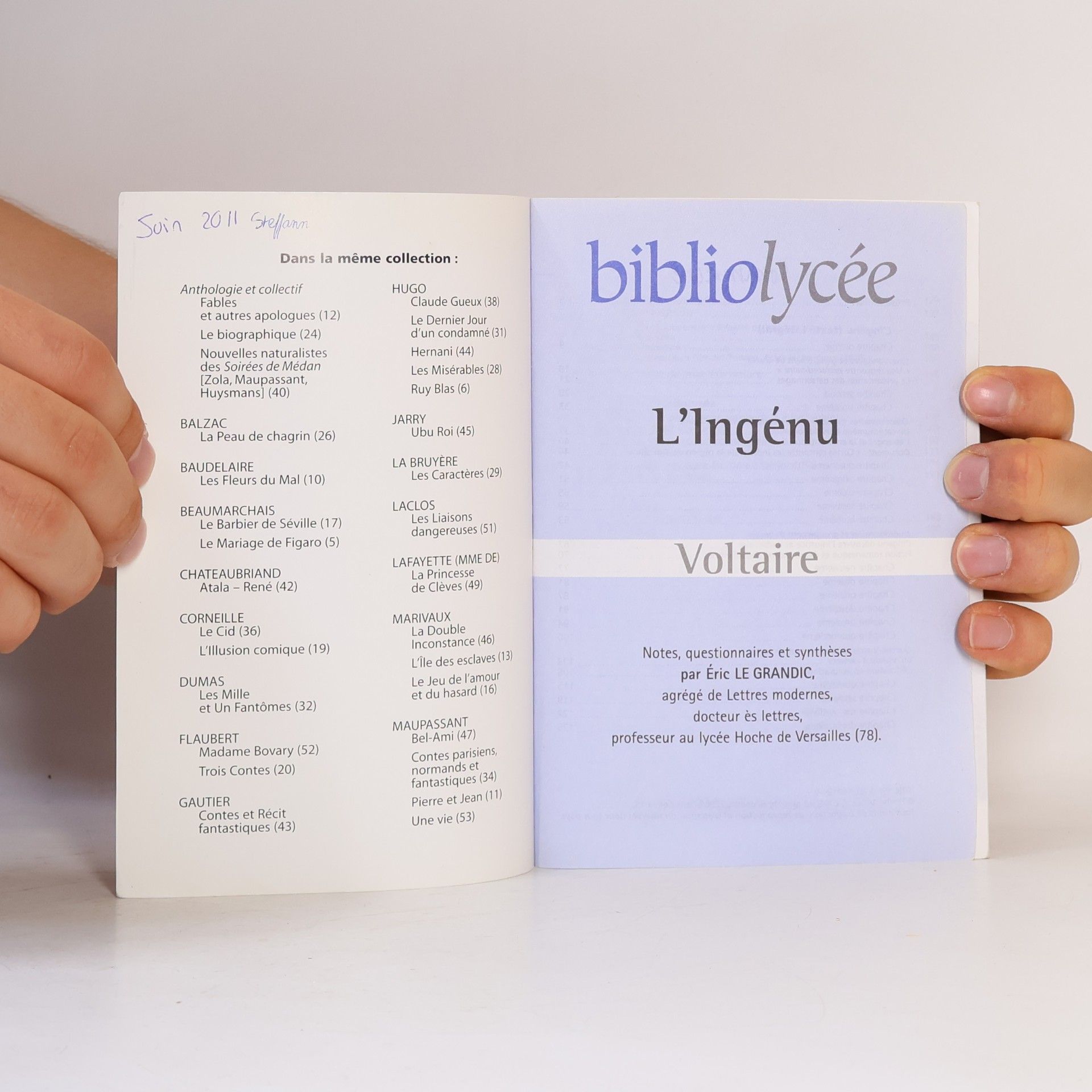 Voltaire Bibliolycée - 39: L'Ingénu