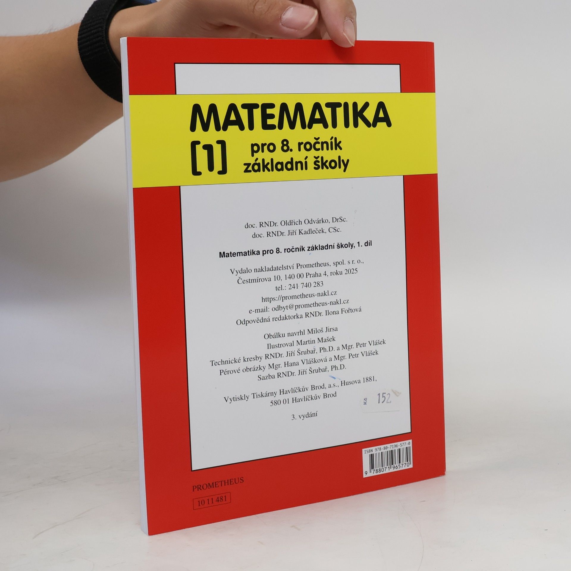 Oldřich Odvárko Matematika pro 8. ročník základní školy