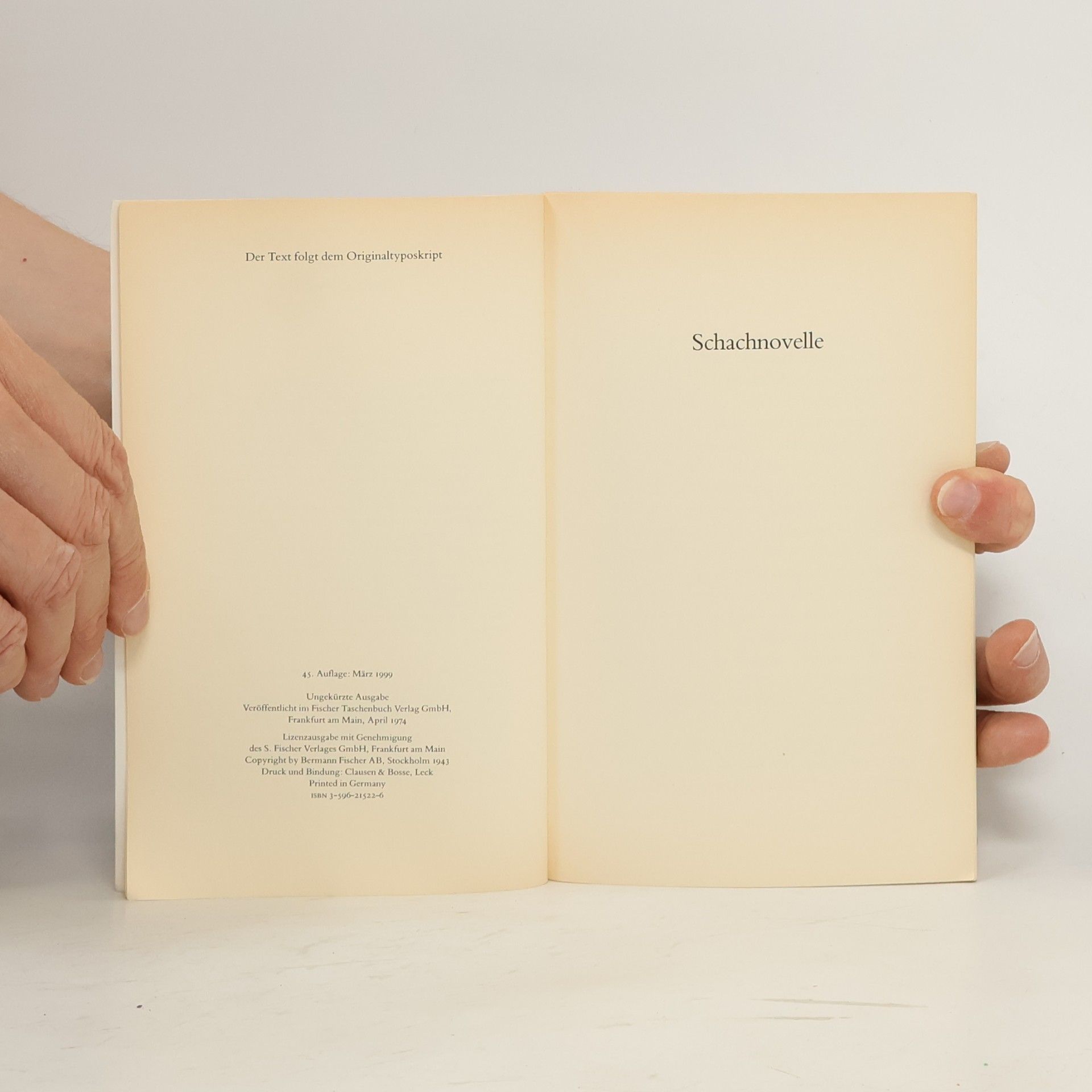 Stefan Zweig Schachnovelle
