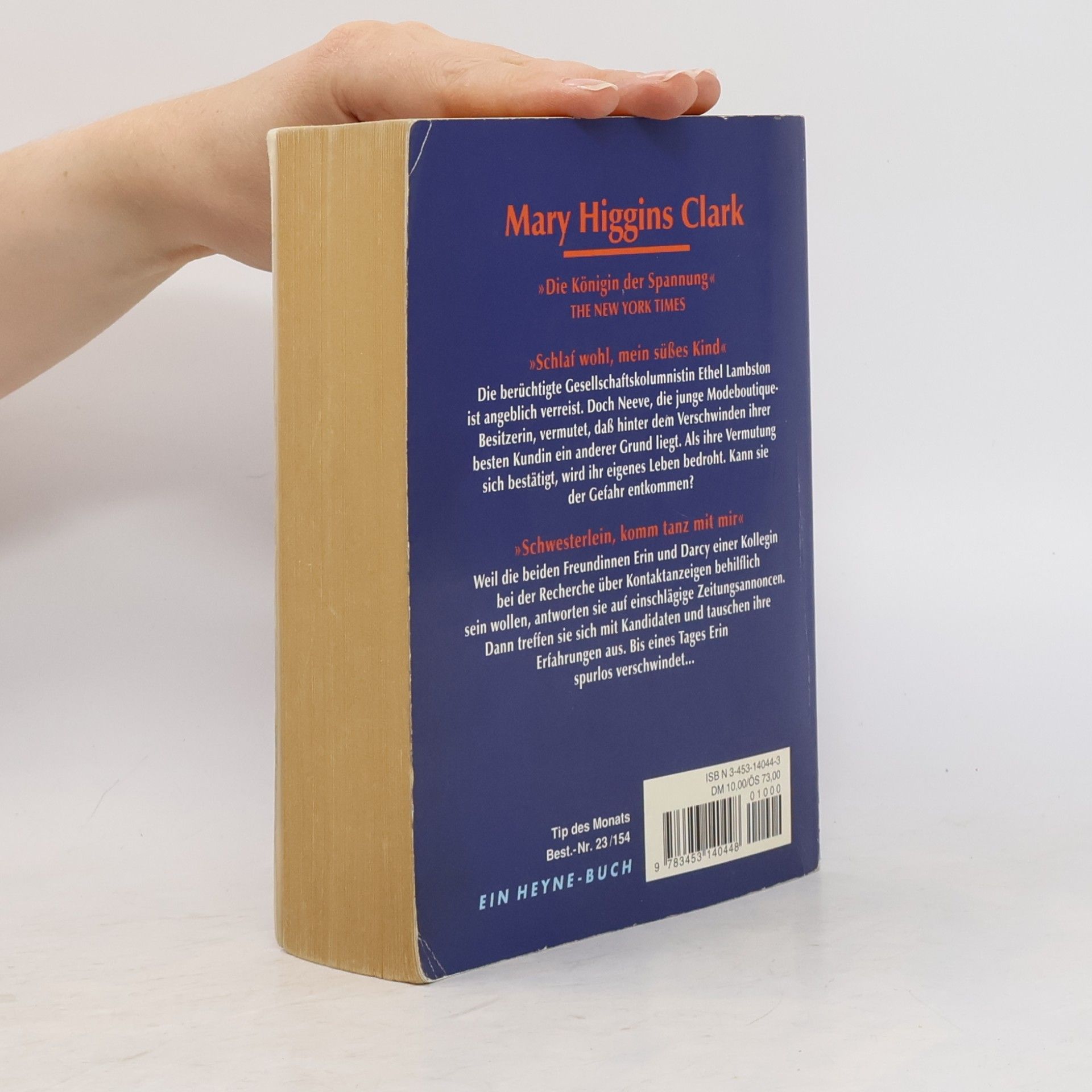 Mary Higgins Clark Schlaf wohl, mein süßes Kind. Schwesterlein, komm tanz mit mir.