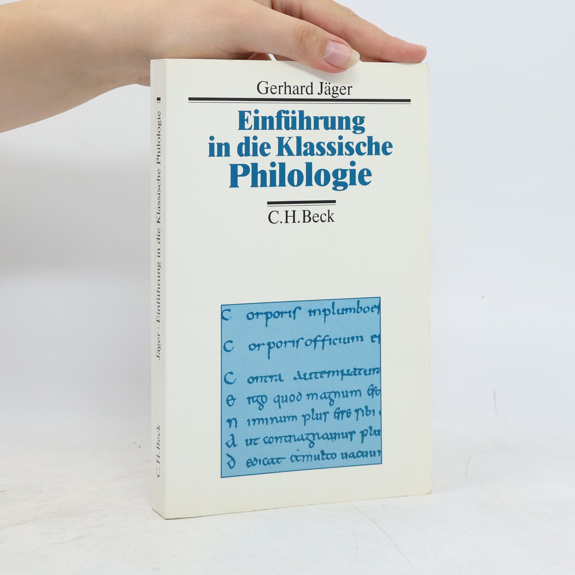 Gerhard Jäger Einführung in die klassische Philologie