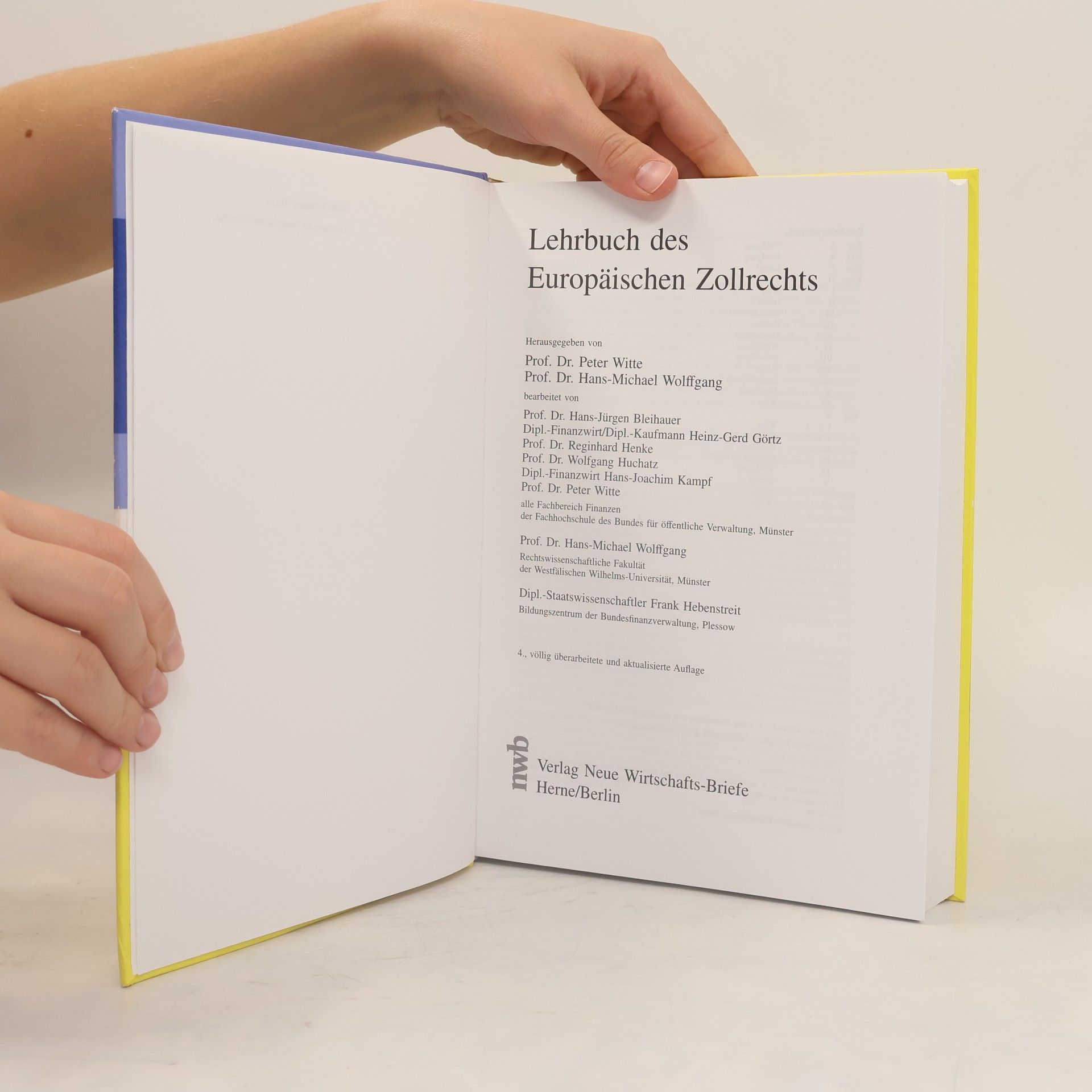 Peter Witte Lehrbuch des Europäischen Zollrechts