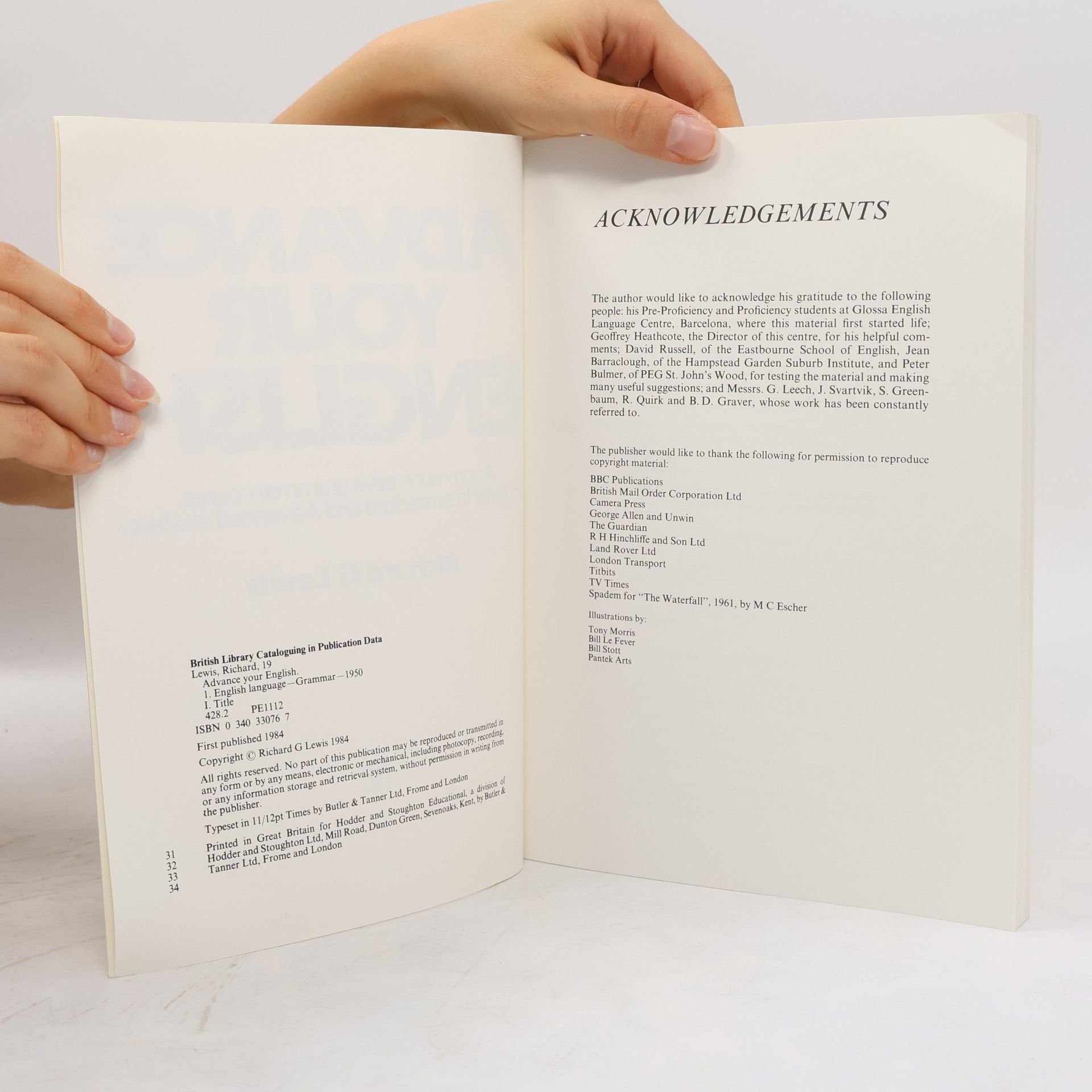 Richard G. Lewis Advance Your English