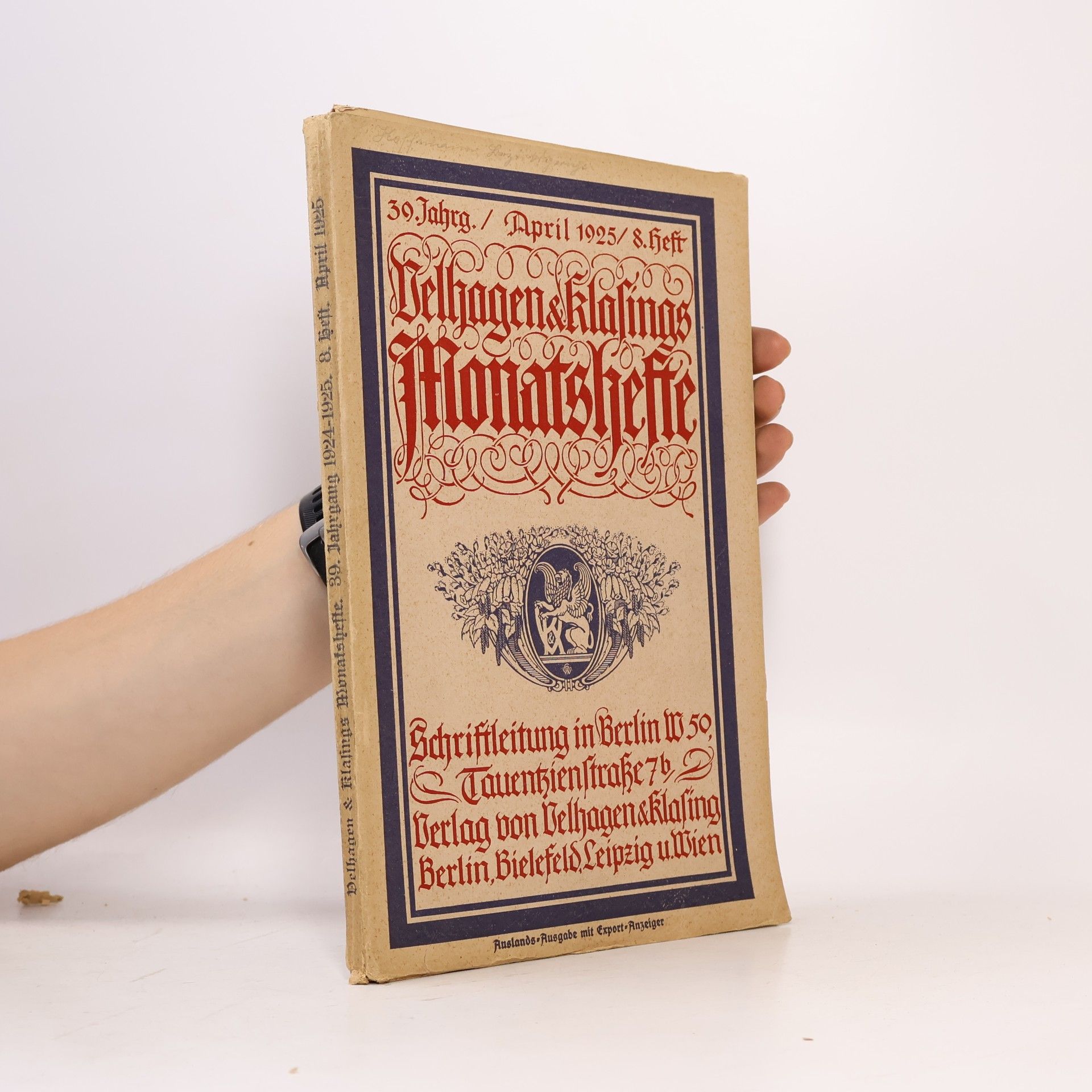 Various authors Velhagen & Klasings Monatshefte 1925/8