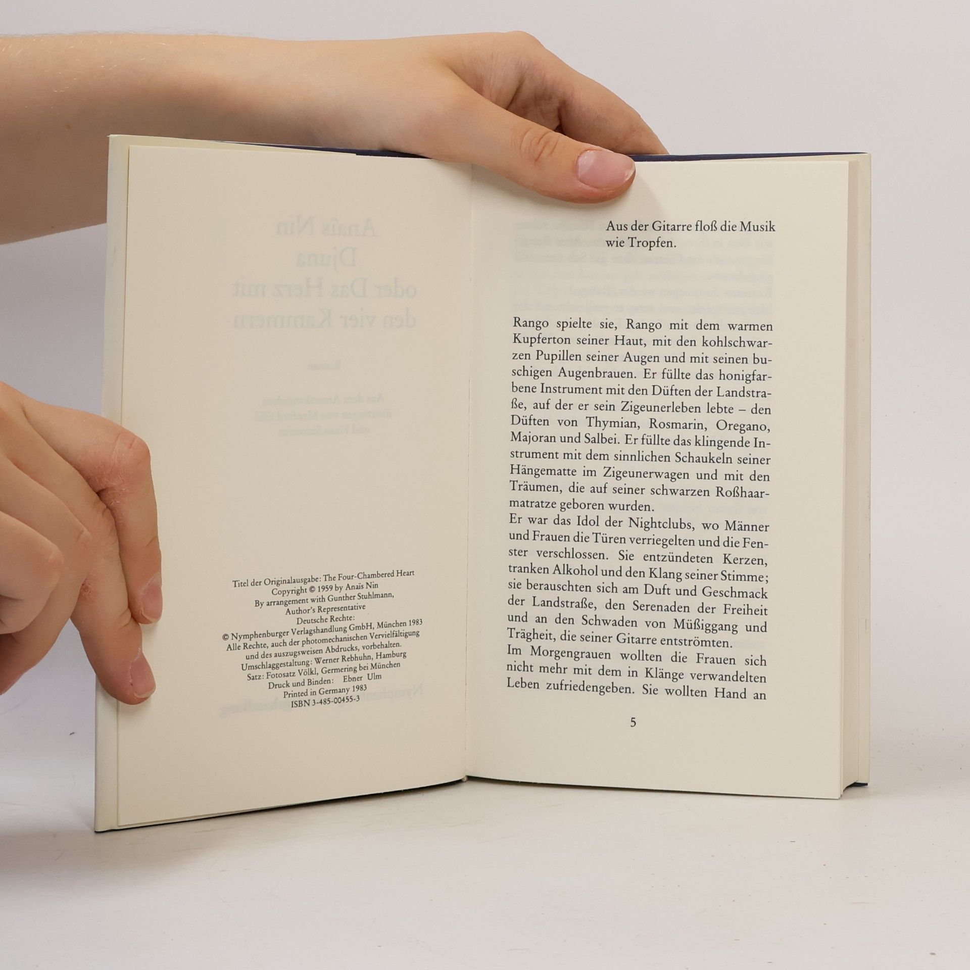 Anaïs Nin Djuna oder das Herz mit den vier Kammern