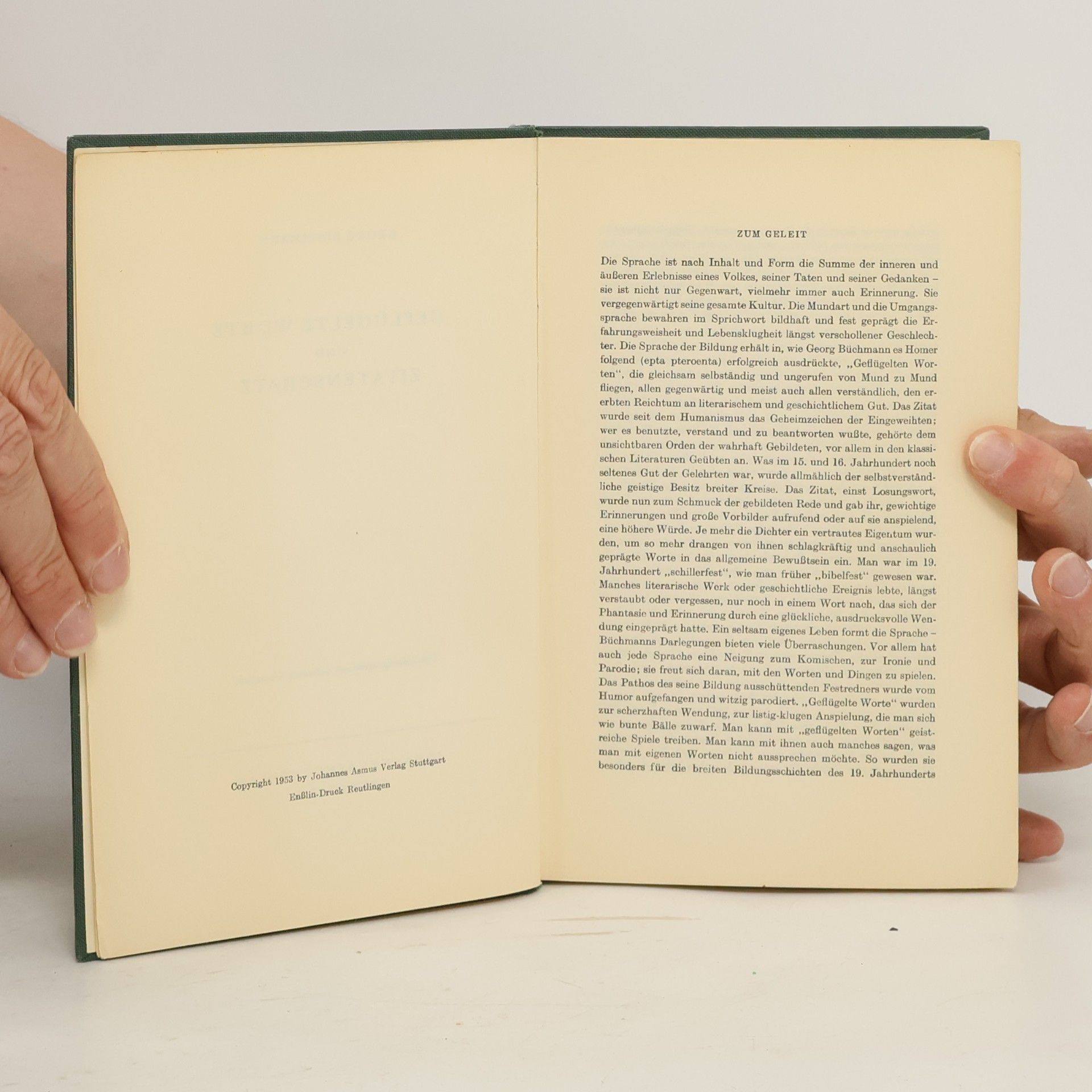 Georg Büchmann Geflügelte Worte und Zitatenschatz