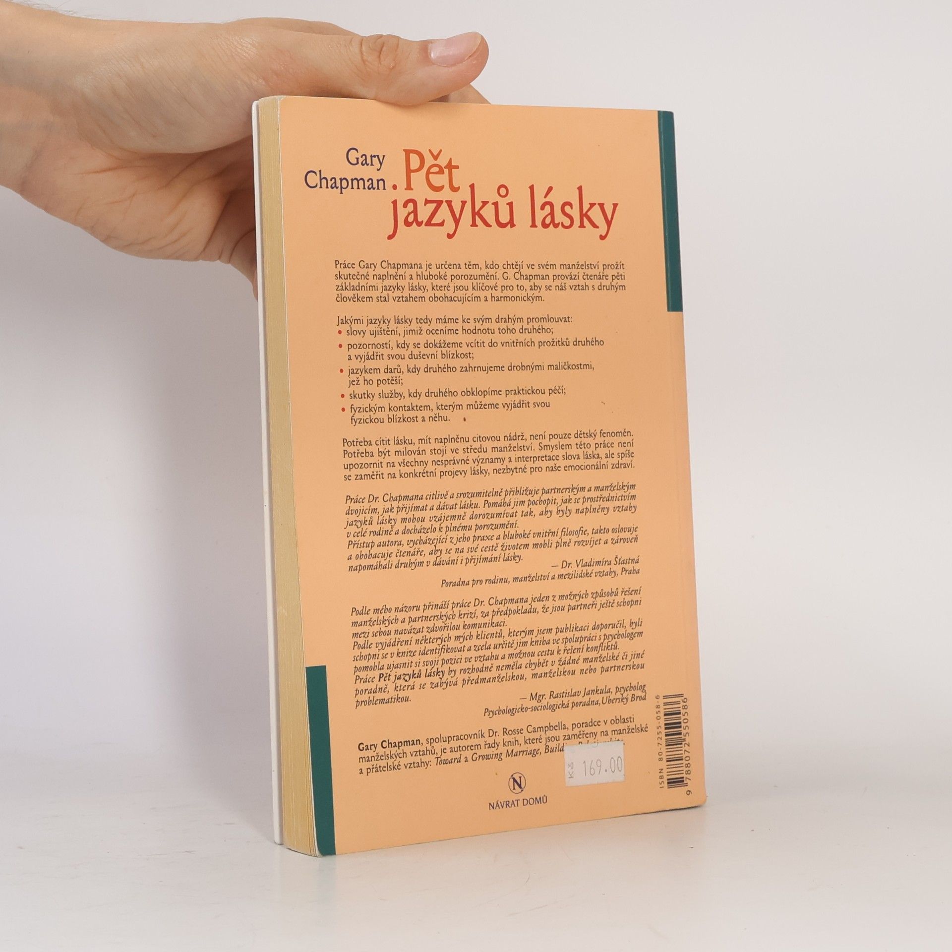 Gary Chapman Pět jazyků lásky