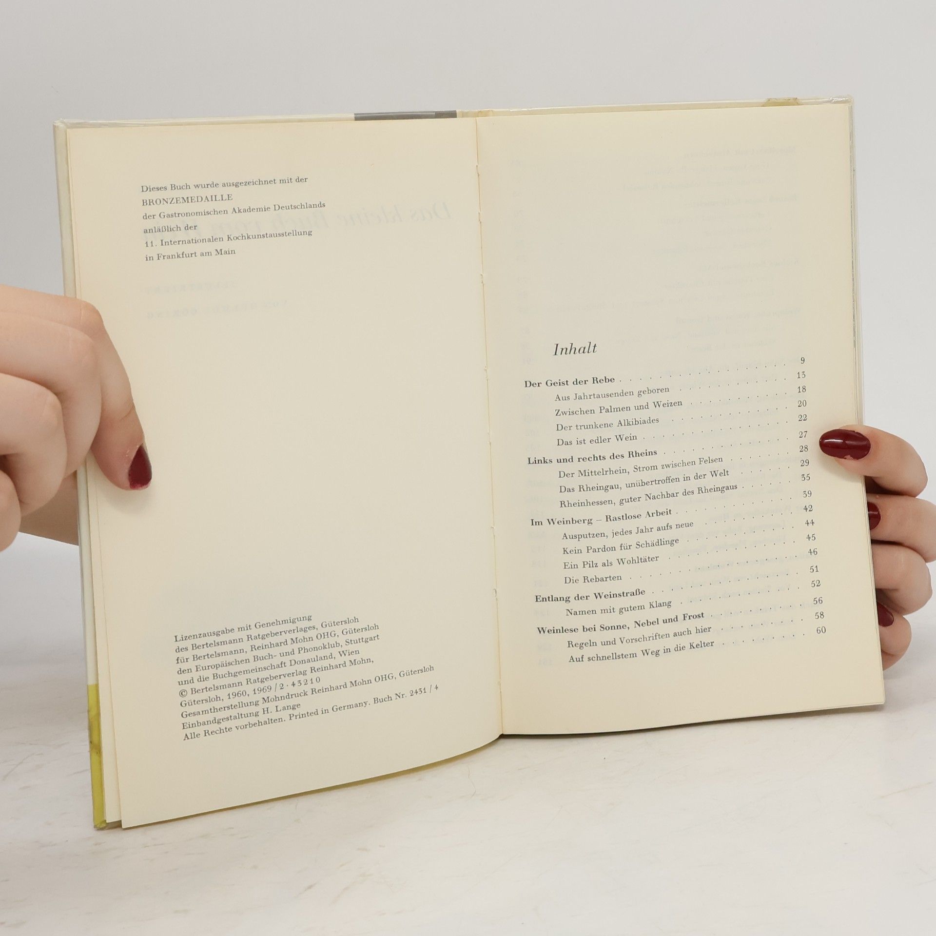 Rudolf Krämer-Badoni Das kleine Buch vom Wein