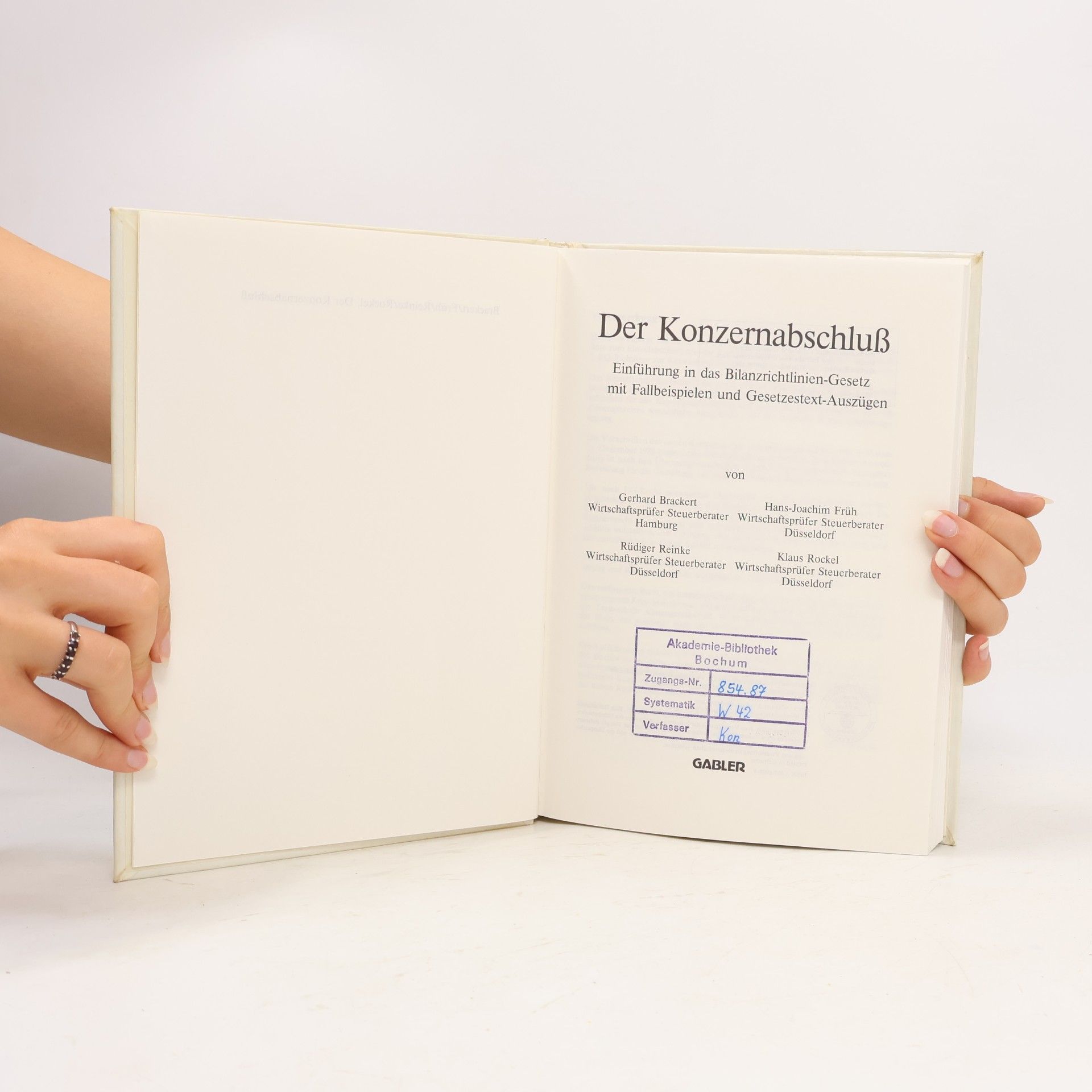 Gerhard Brackert Der Konzernabschluss