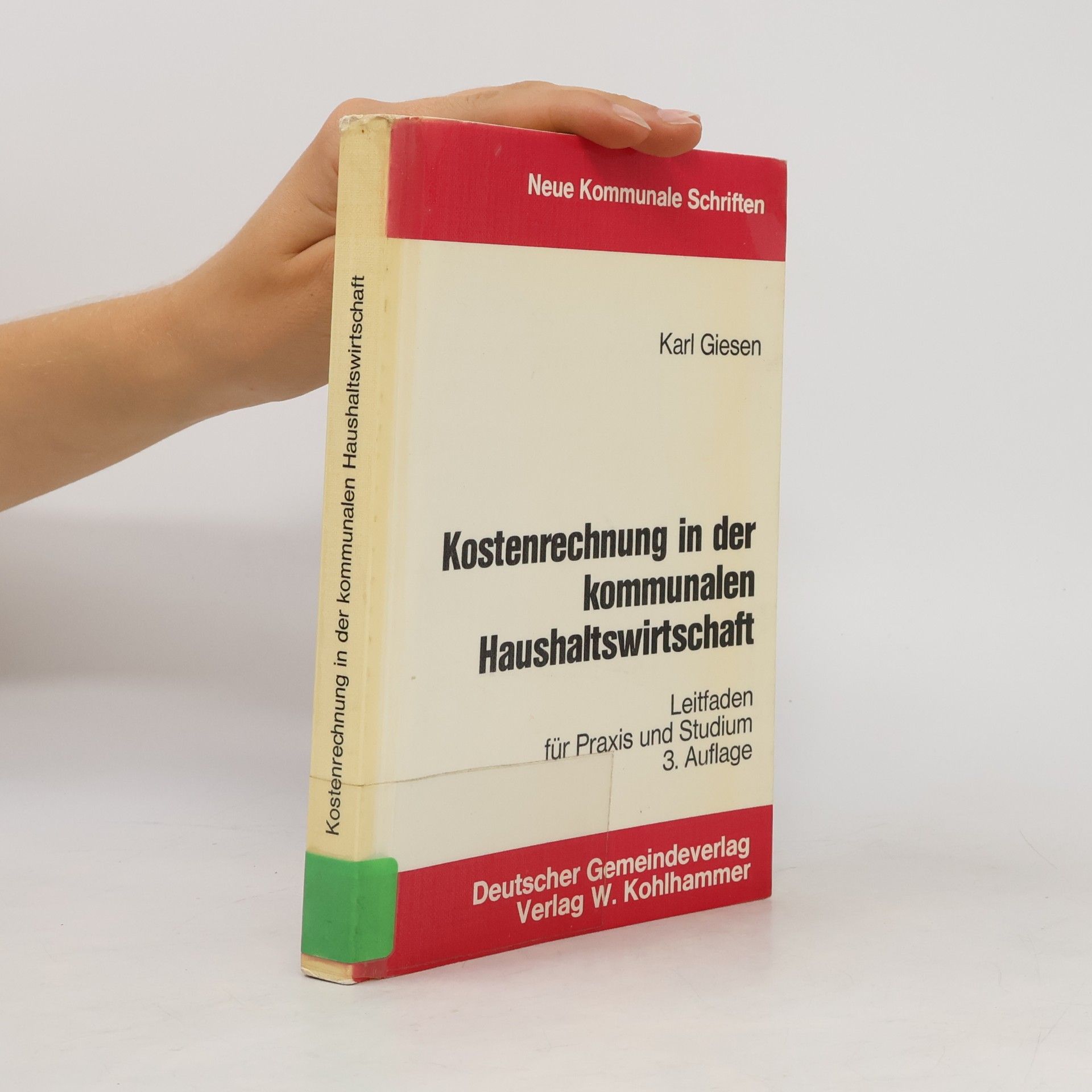 Karl Giesen Neue Kommunale Schriften: Kostenrechnung in der kommunalen Haushaltswirtschaft