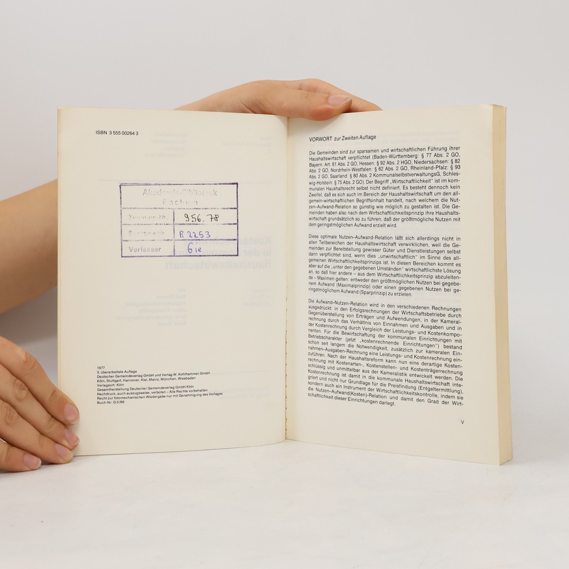 Karl Giesen Neue Kommunale Schriften: Kostenrechnung in der kommunalen Haushaltswirtschaft