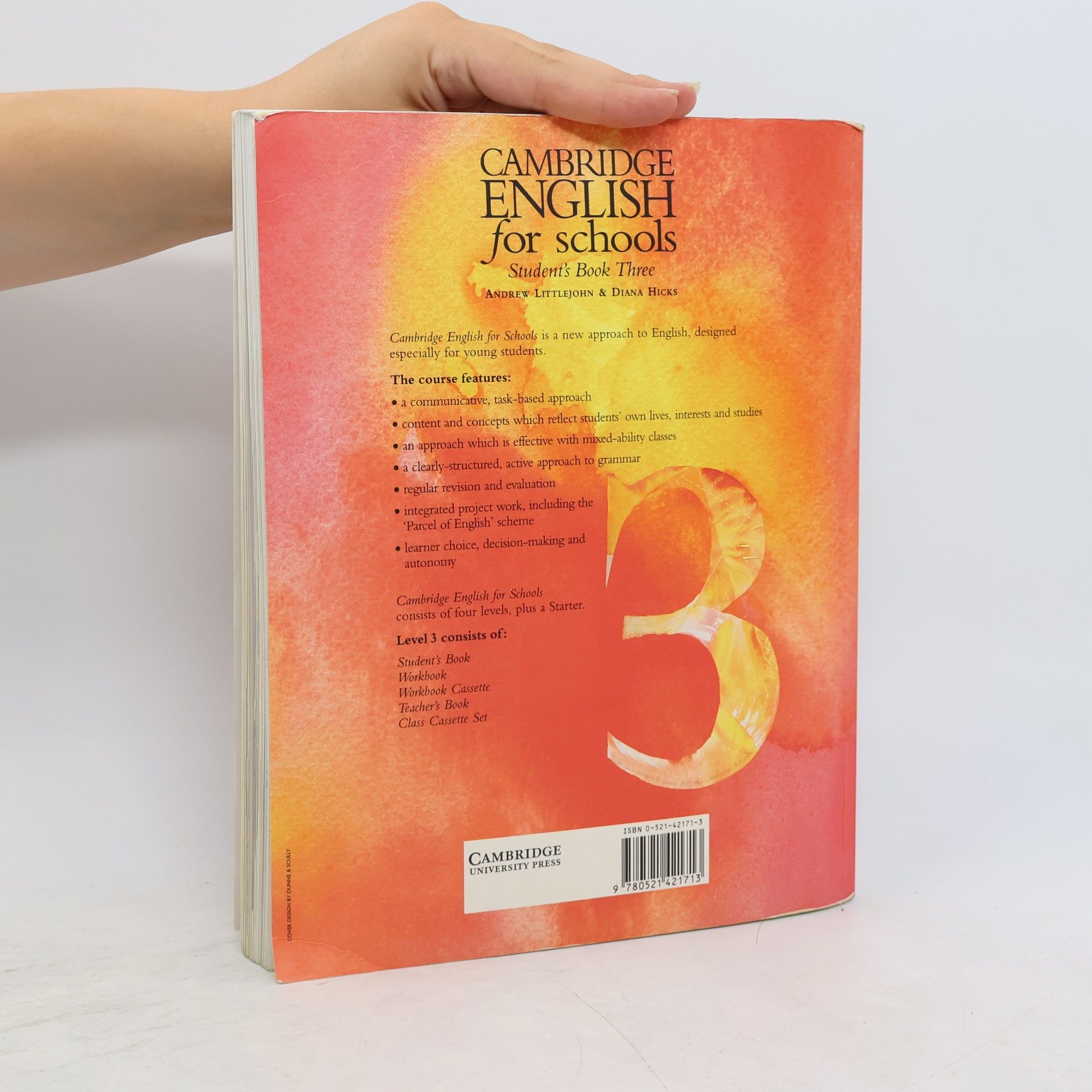 Andrew Littlejohn Cambridge English for Schools. Student's Book Three