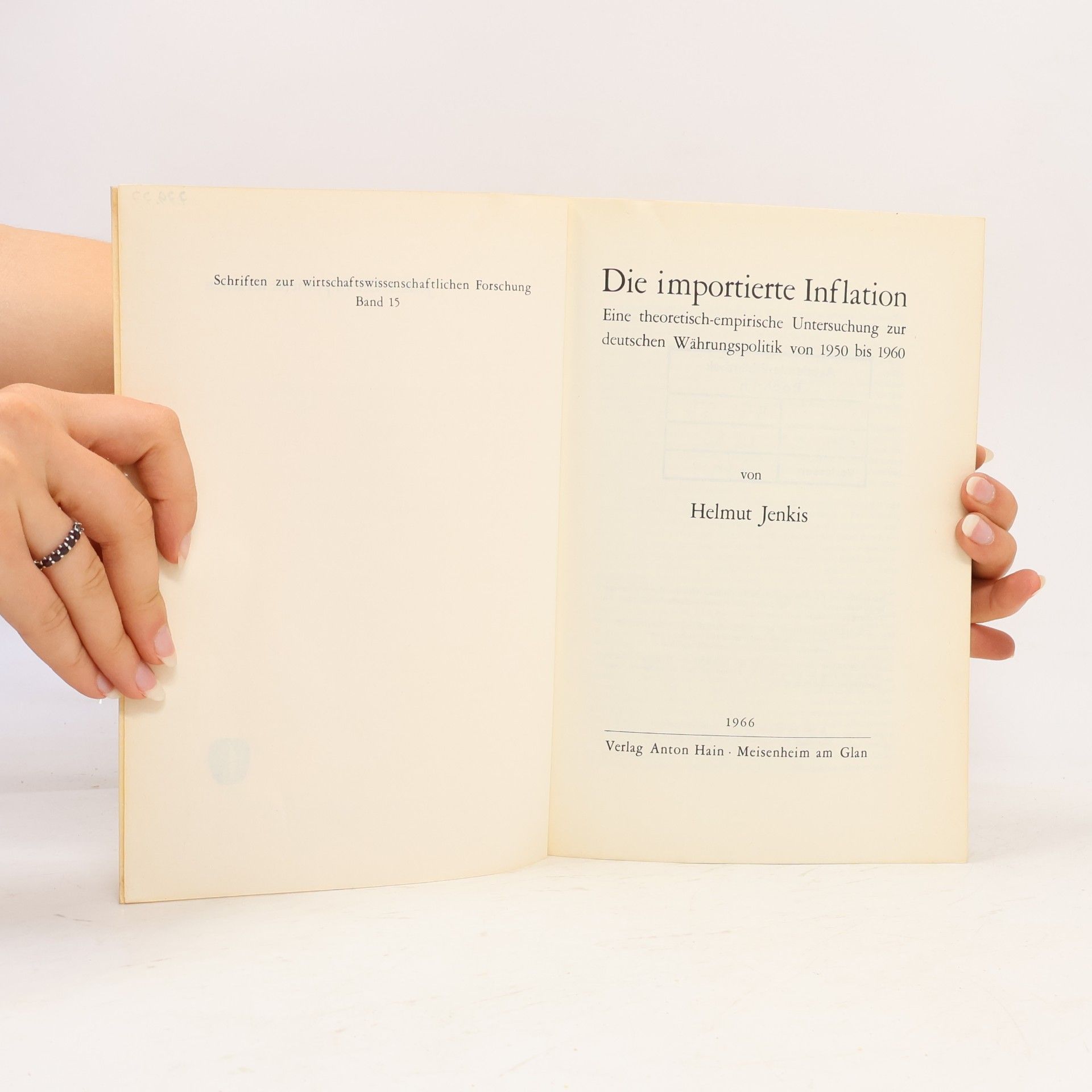 Helmut Jenkis Die importierte Inflation