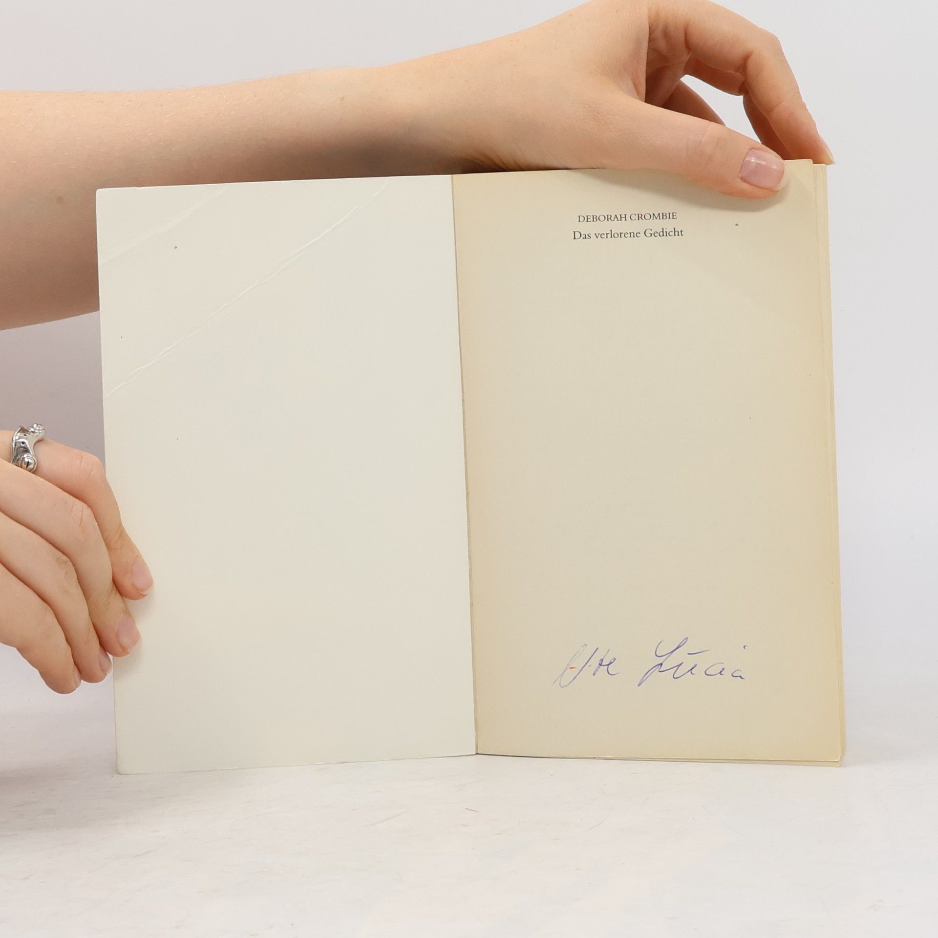 Crombie Deborah Das verlorene Gedicht