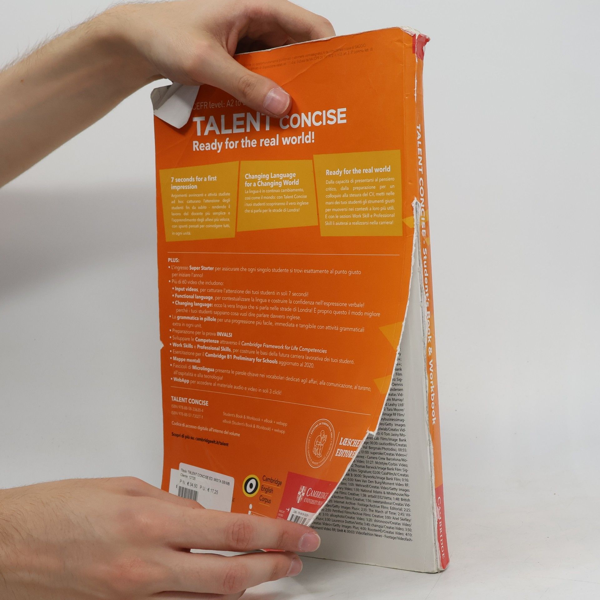 Clare Kennedy Talent concise. Student's Book & Workbook