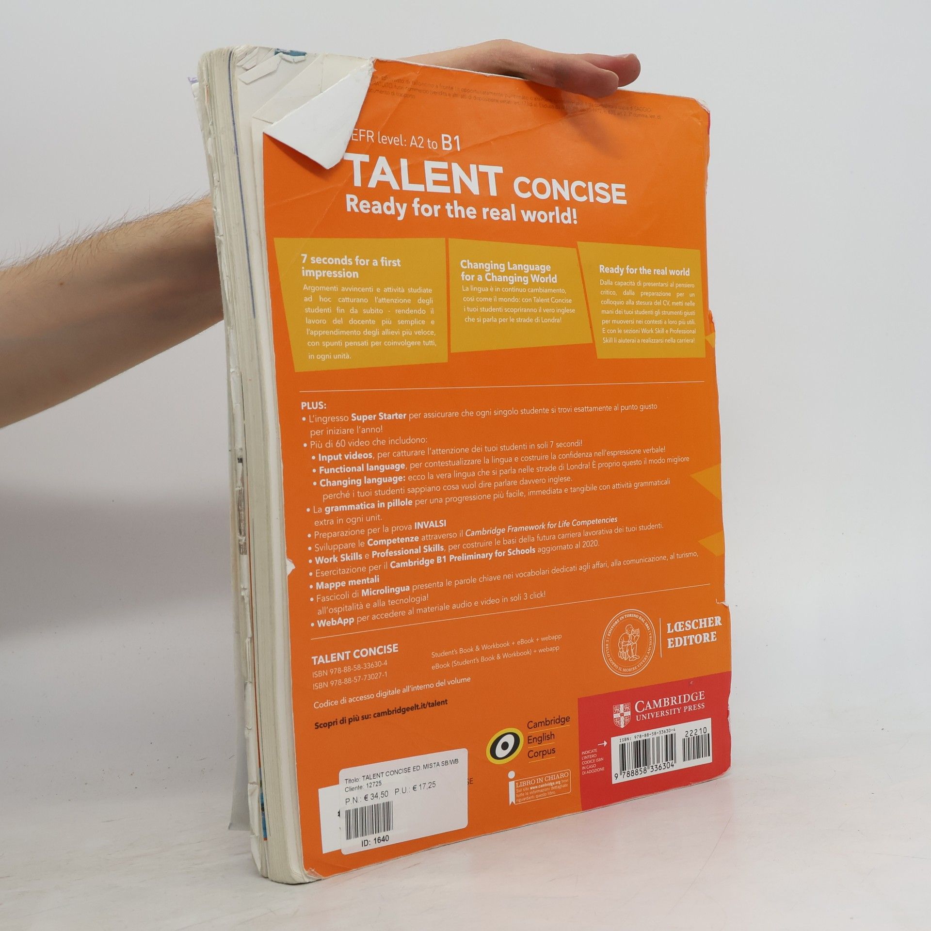 Clare Kennedy Talent concise. Student's Book & Workbook