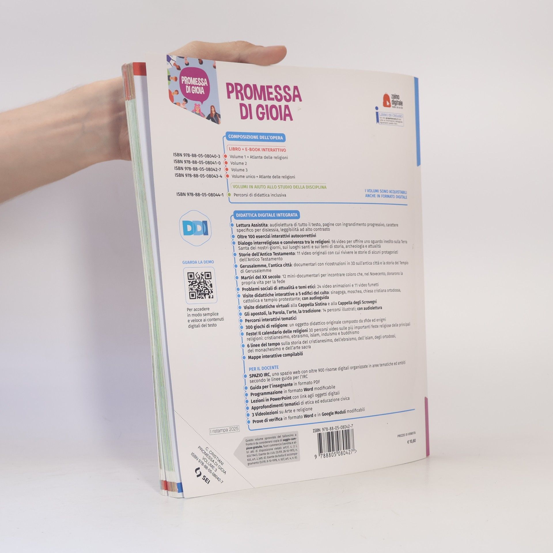 Claudio Cristiani Promessa di gioia 3. Con nulla osta cei. Per la Scuola media. Con e-book. Con espansione online (Vol. 3)