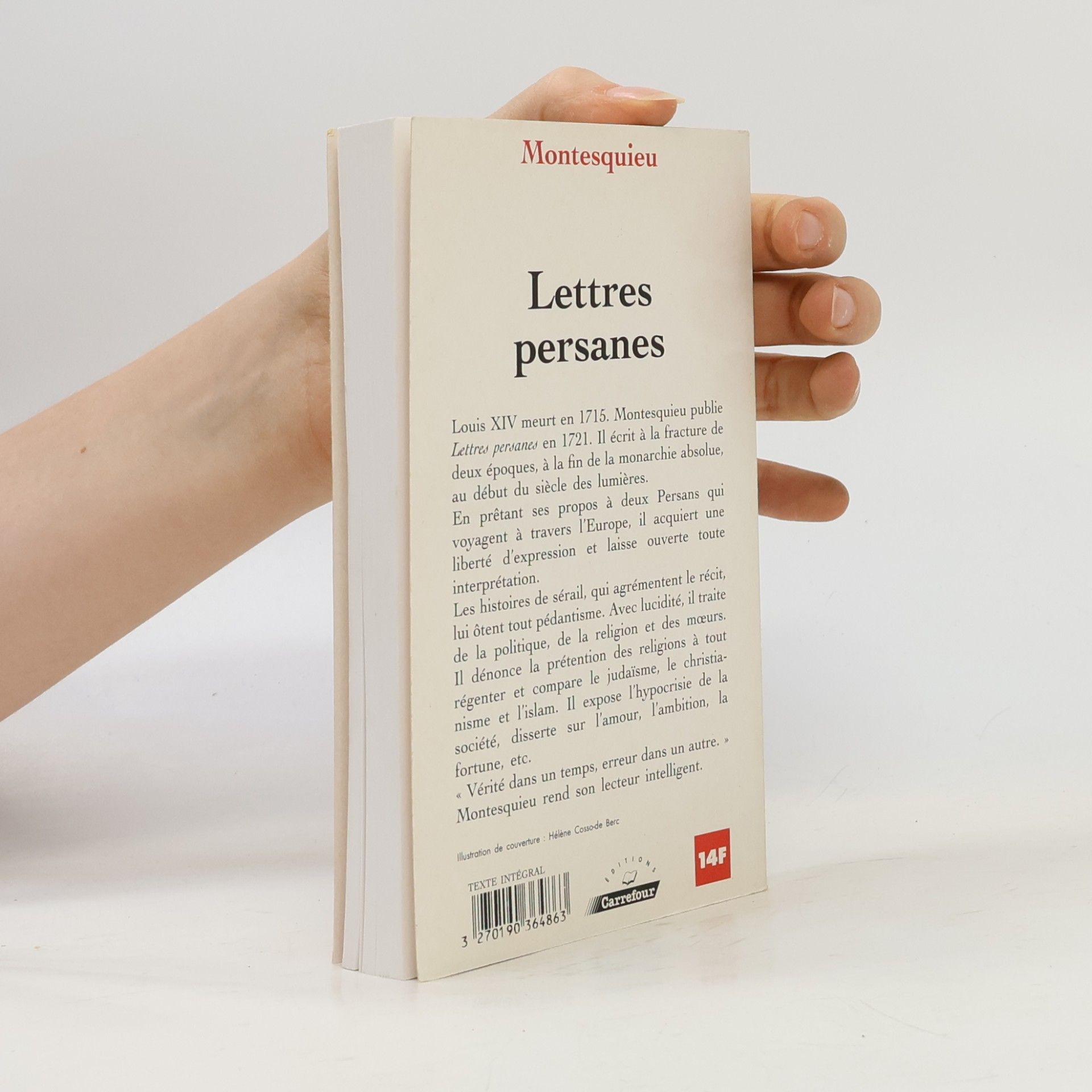 Charles de Secondat, Baron de Montesquieu Lettres persanes