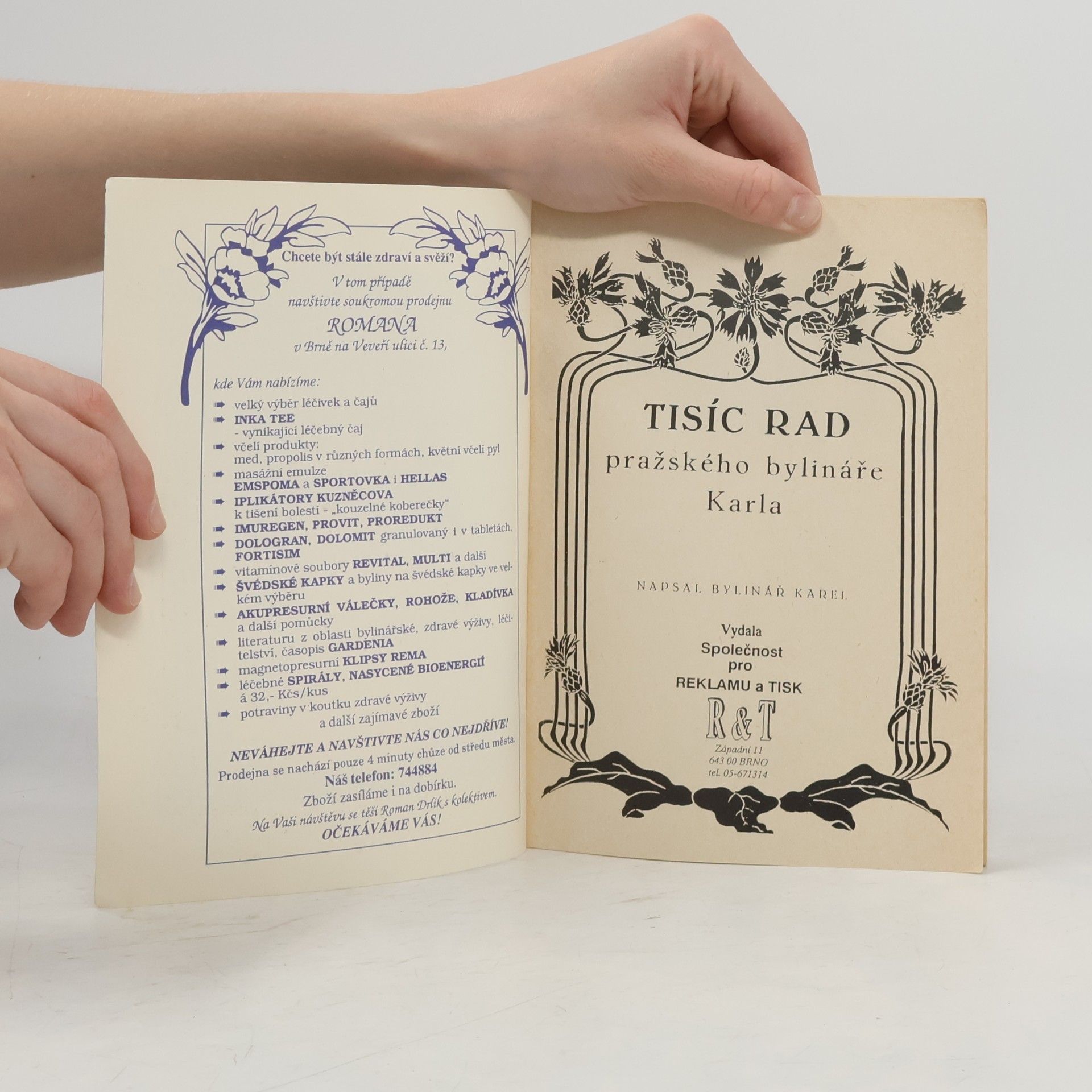Bylinář Karel Tisíc rad pražského bylináře Karla