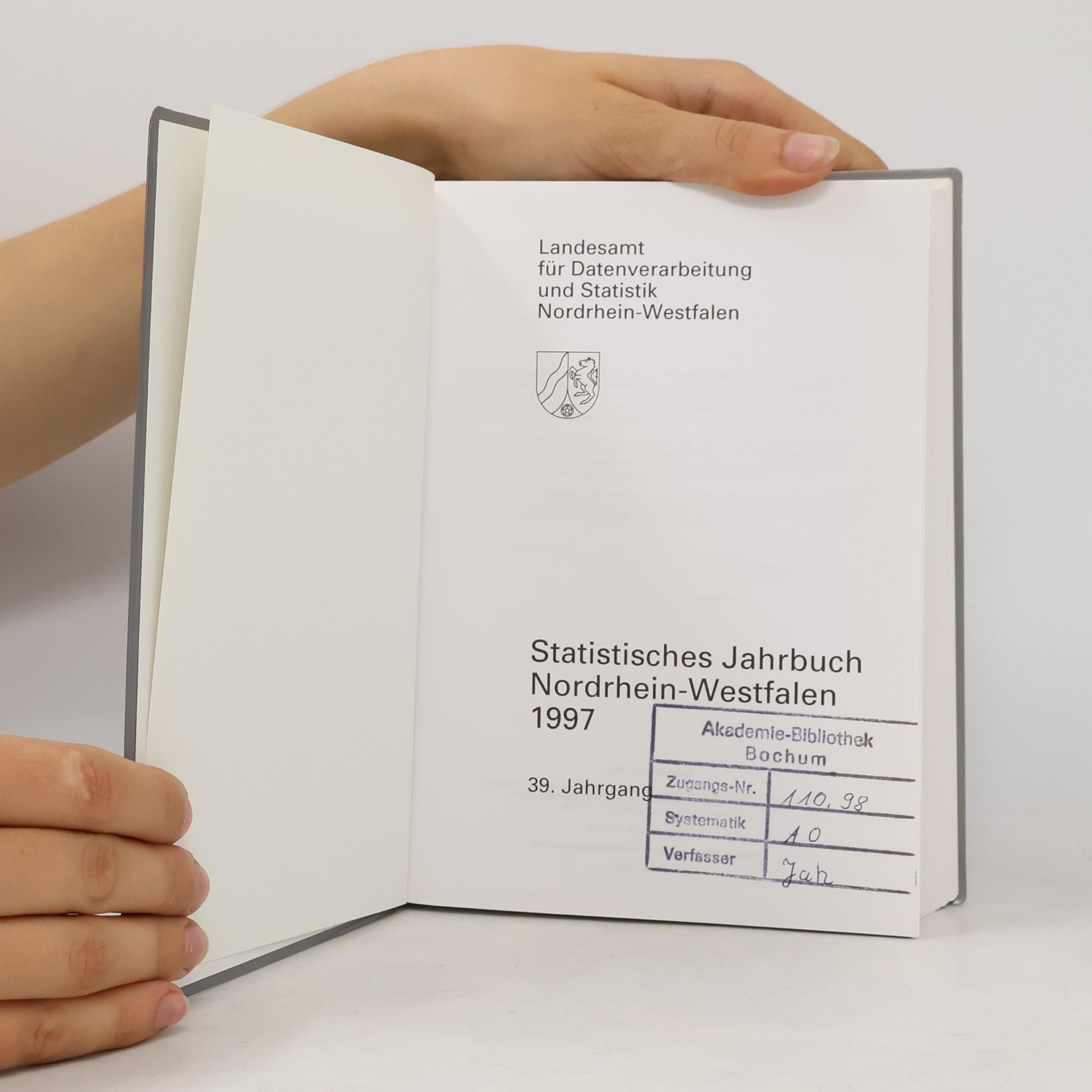 Various authors Statistisches Jahrbuch Nordrhein-Westfalen