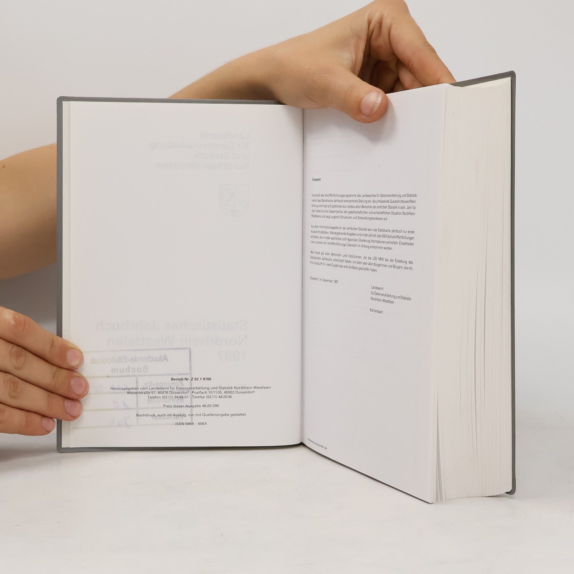 Various authors Statistisches Jahrbuch Nordrhein-Westfalen