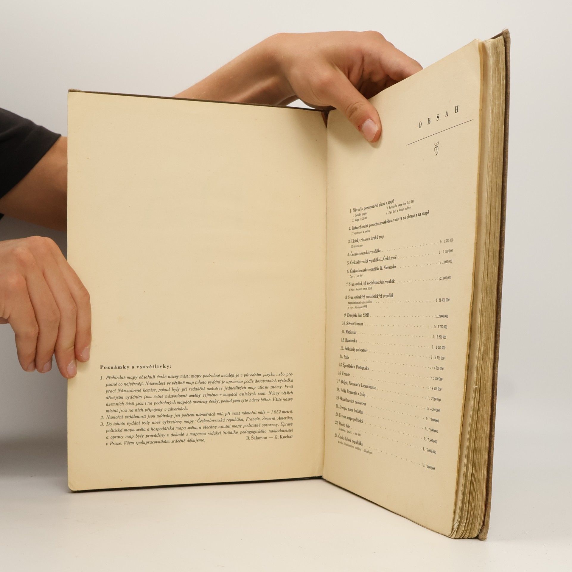 Bedřich Šalamon Školní zeměpisný atlas