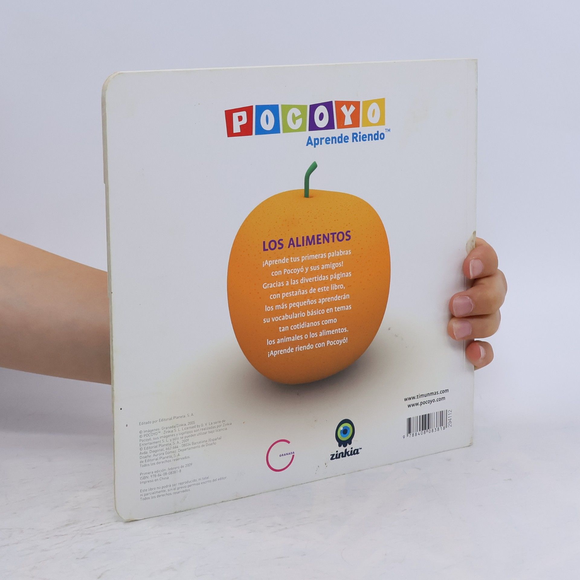 Zinkia Pocoyó. Los alimentos