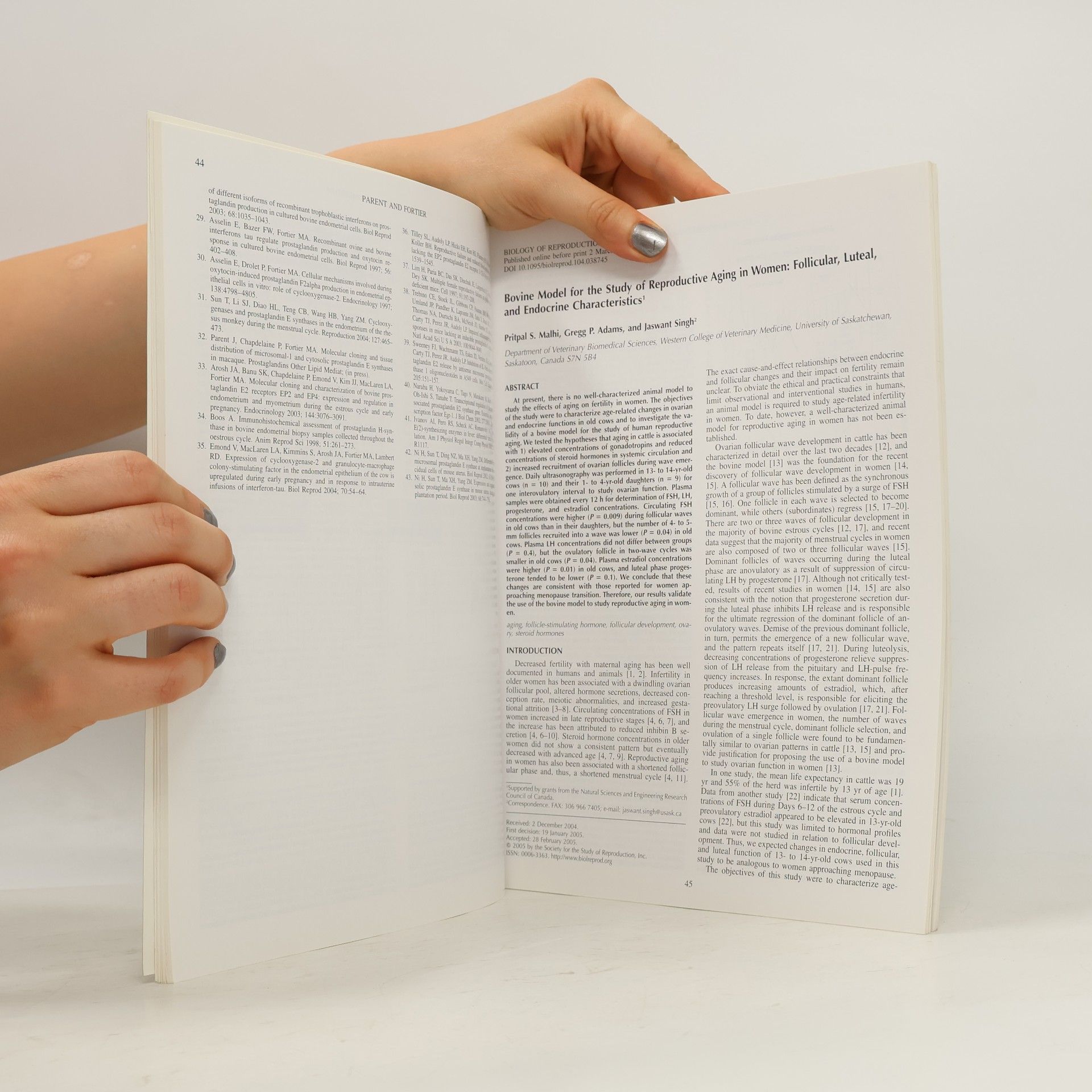 Various authors Biology of Reproduction 1/2005