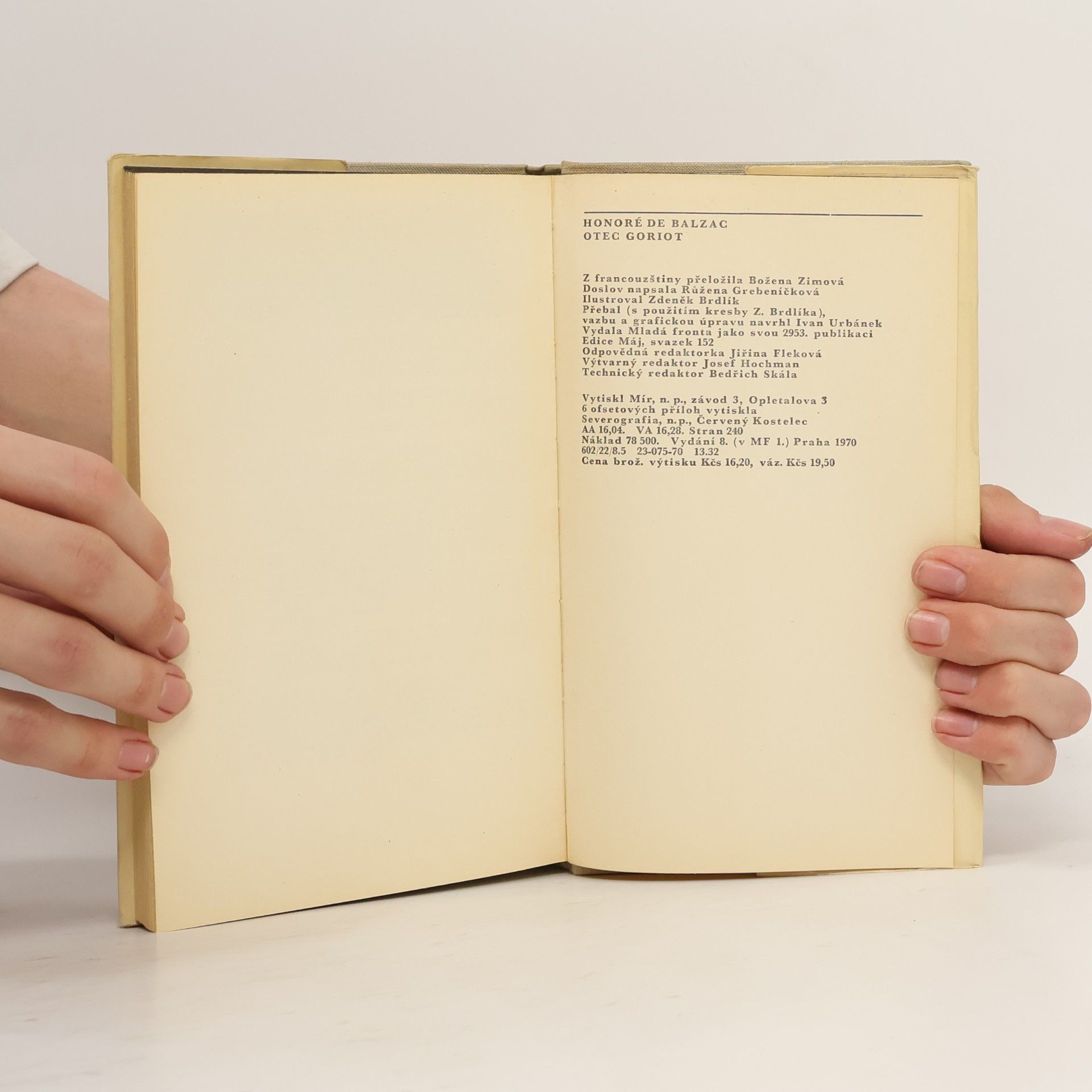 Honoré de Balzac Otec Goriot