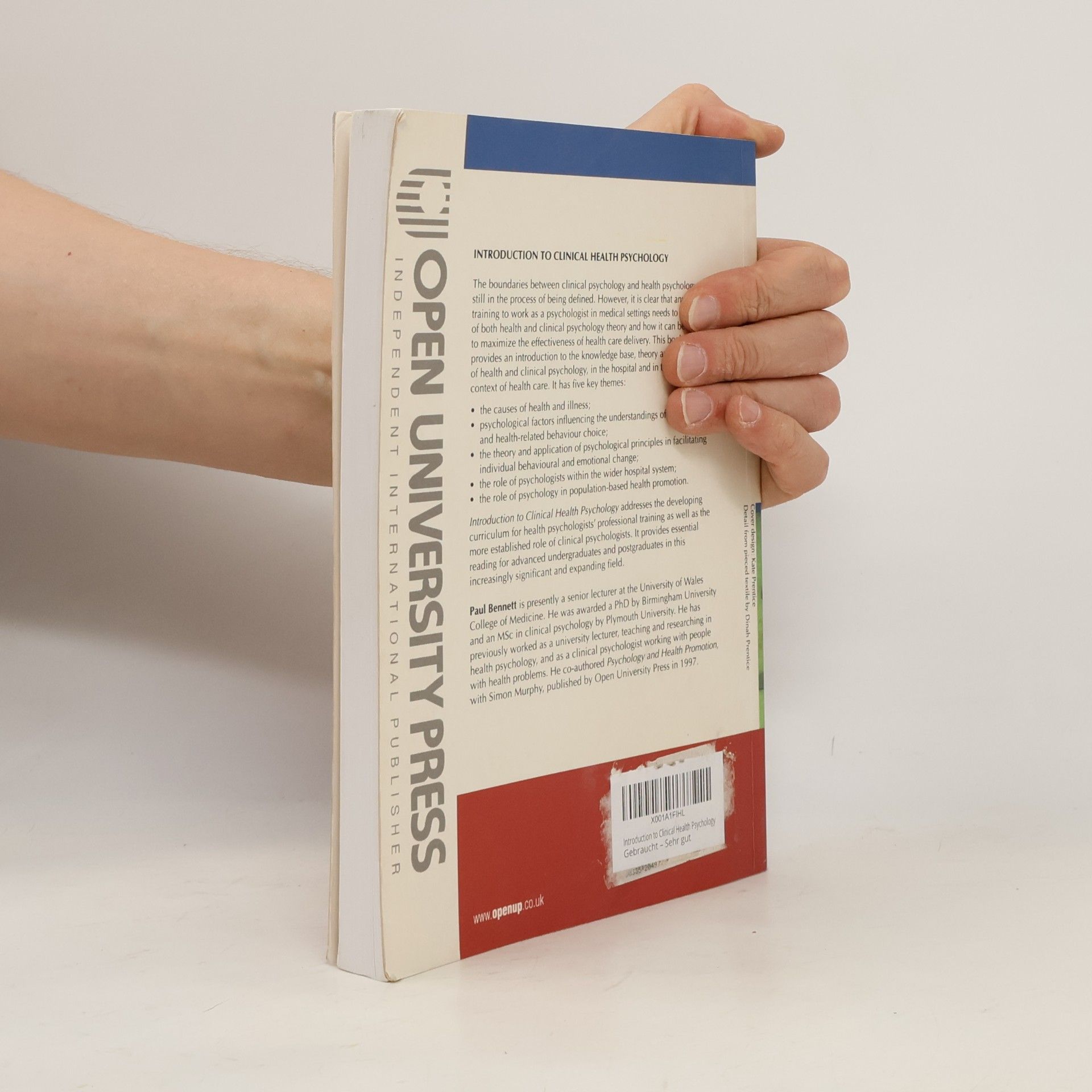 Paul Bennett Introduction To Clinical Health Psychology