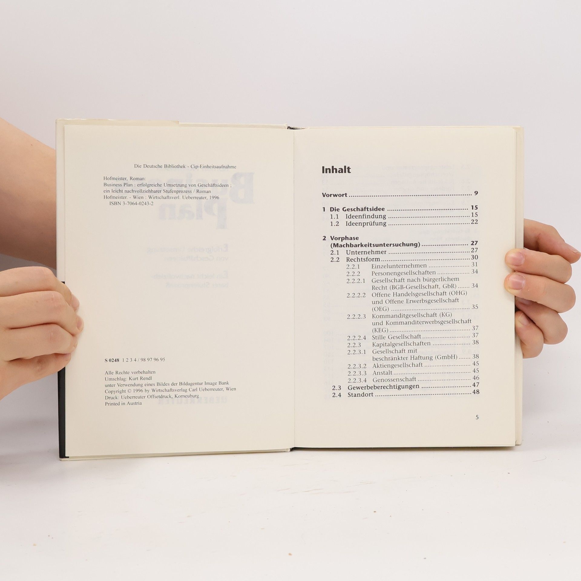 Roman Hofmeister Business-Plan