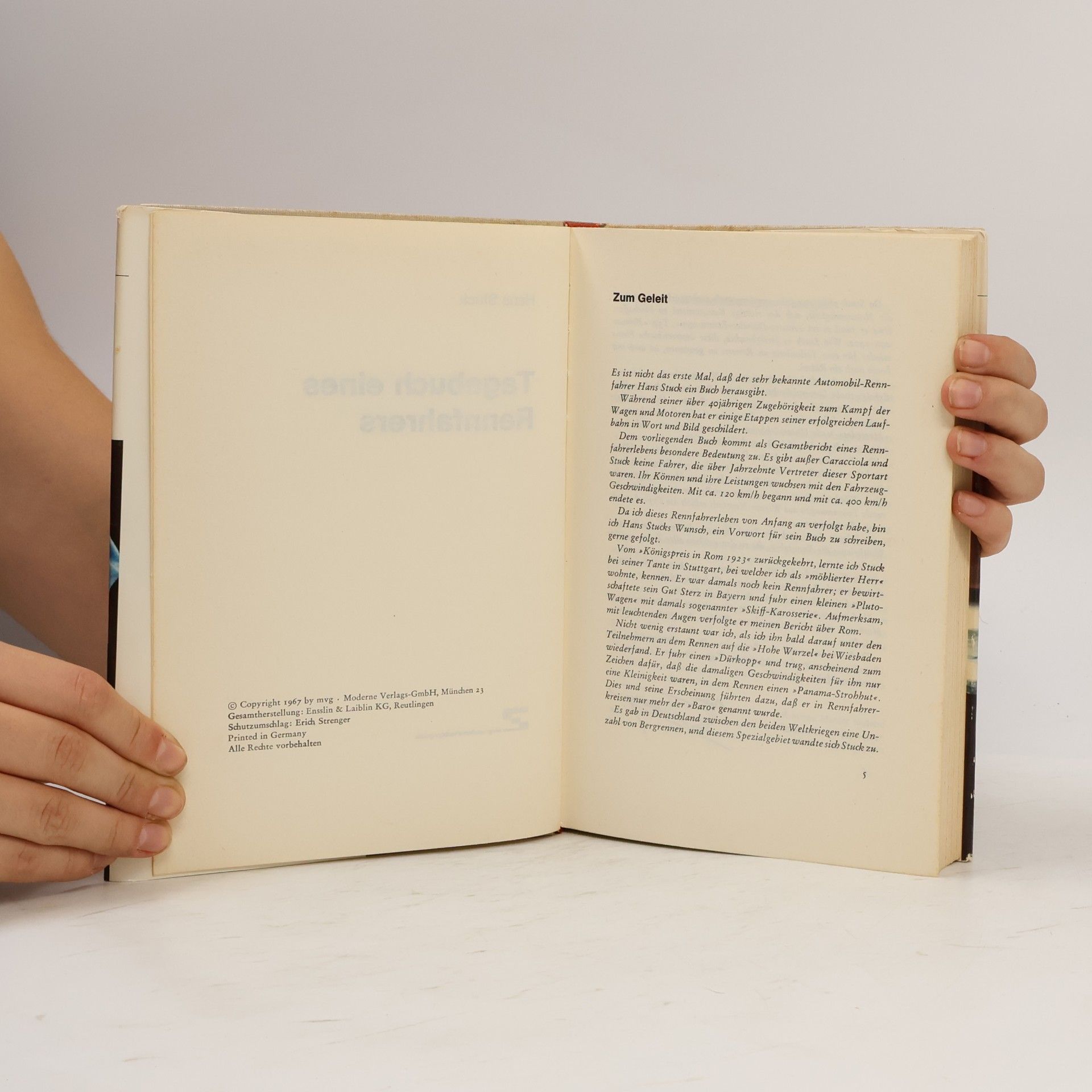 Hans Stuck Tagebuch eines Rennfahrers