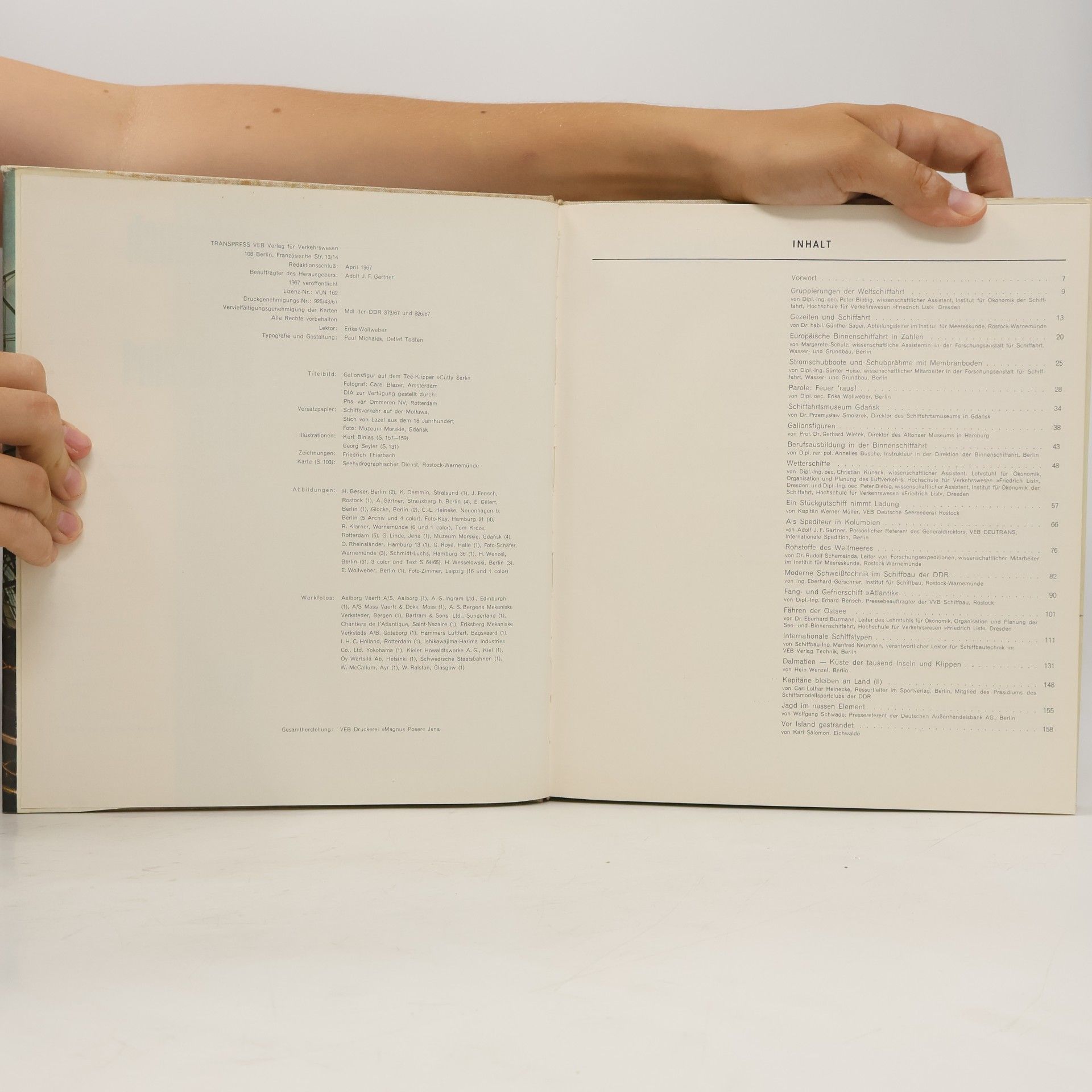 Kolektiv autorů Jahrbuch der Schiffahrt 1968