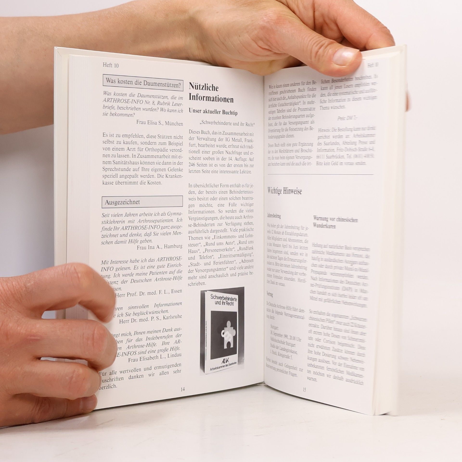 Autores varios Arthrose-Info Nr. 1-16