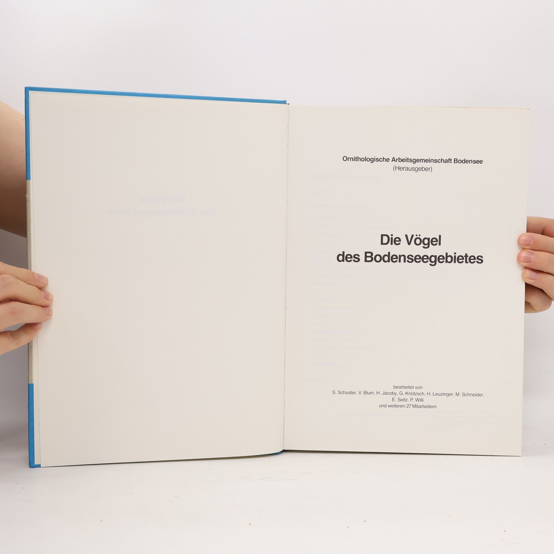 Various authors Die Vögel des Bodenseegebietes