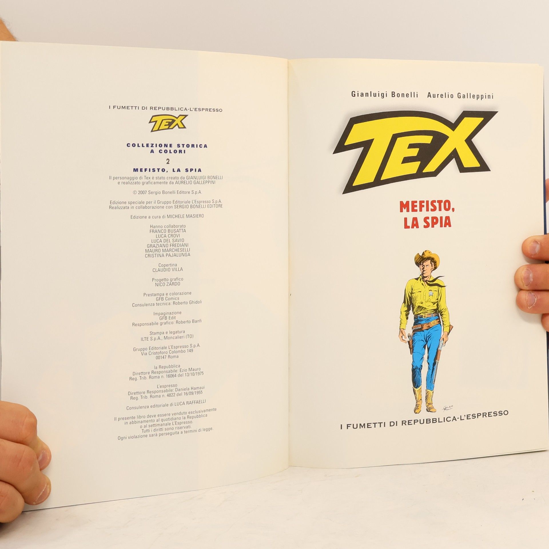 Gianluigi Bonelli Tex 2. Mefisto la spia