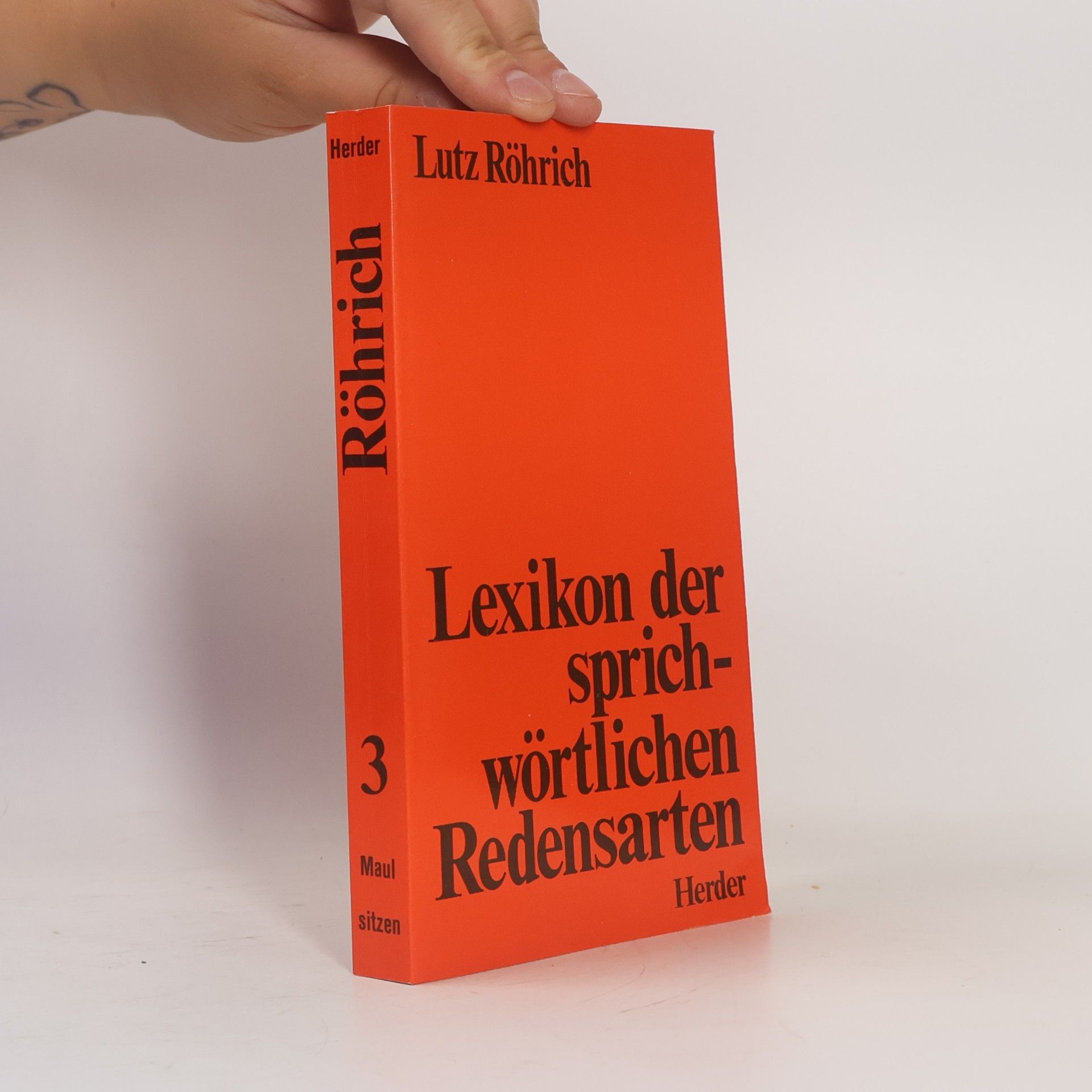 Lutz Röhrich Lexikon der sprichwörtlichen Redensarten