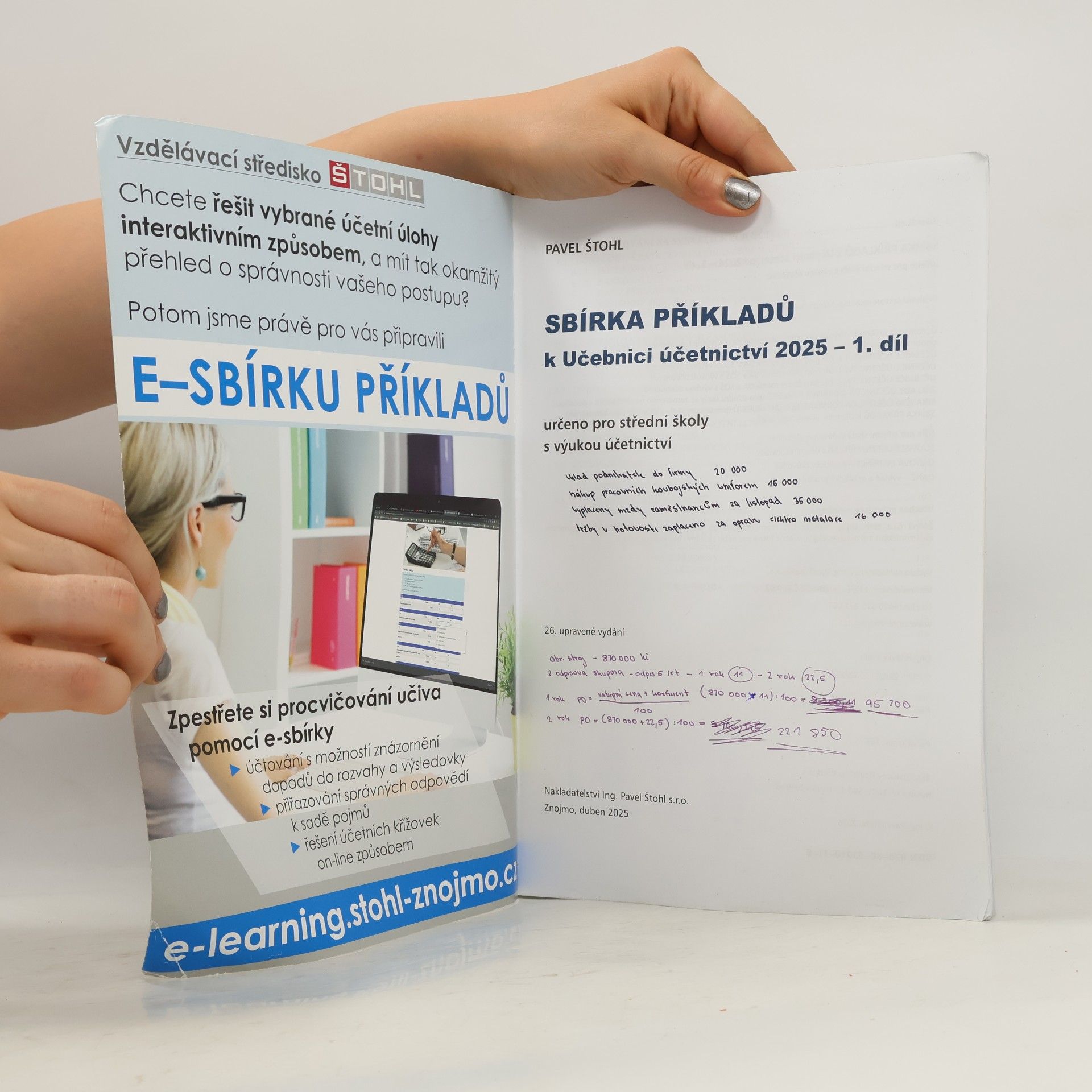 Pavel Štohl Sbírka příkladů k Učebnici účetnictví 1