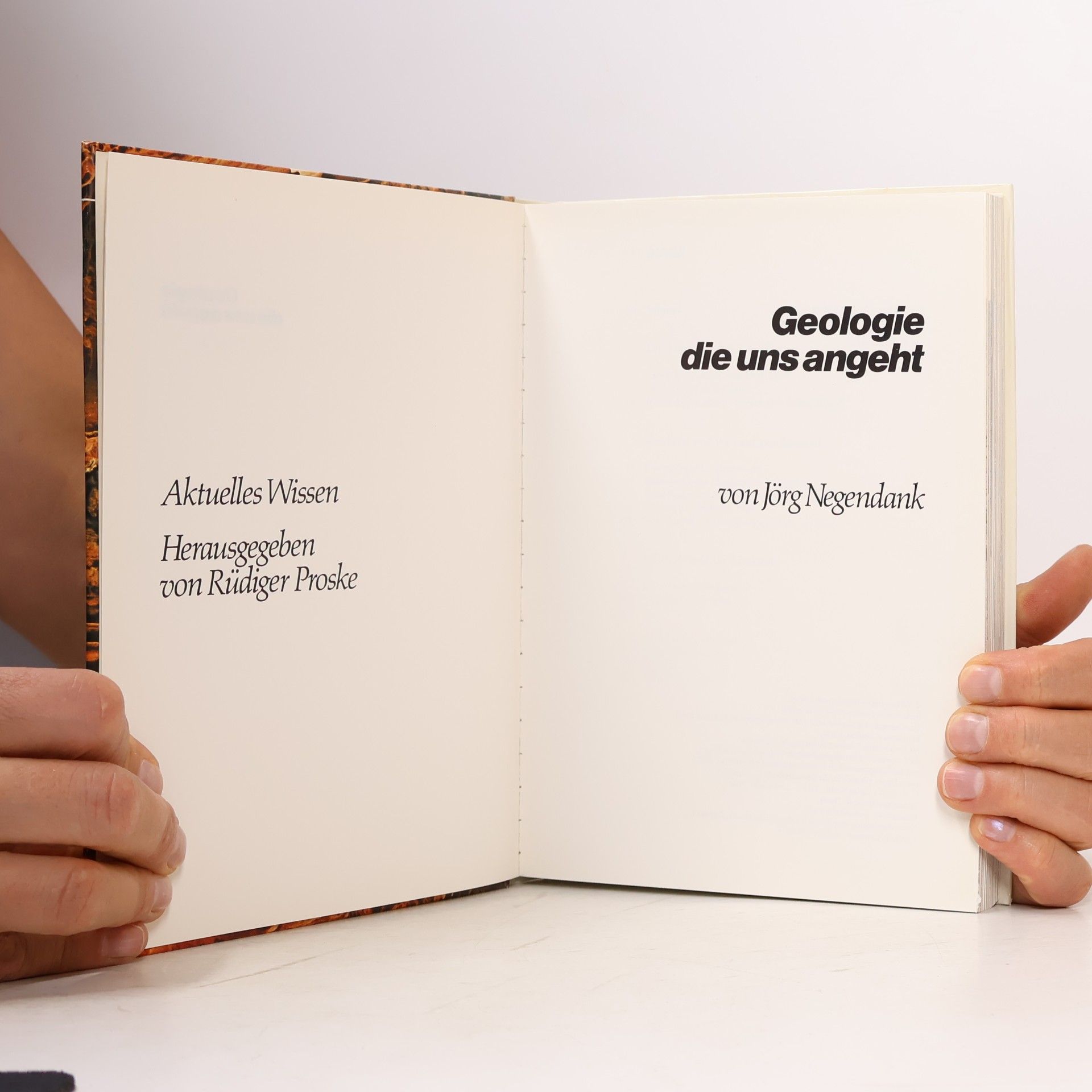 Jörg F. W. Negendank Geologie die uns angeht