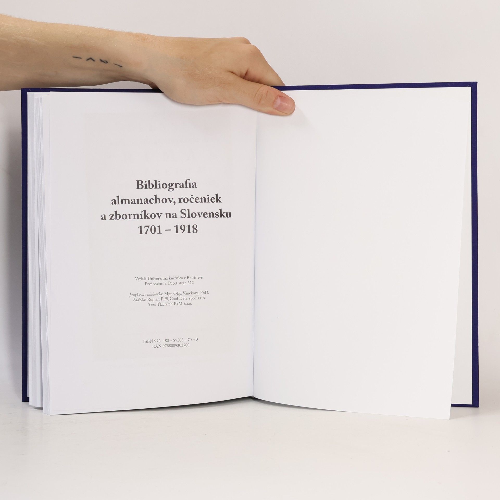 Kolektív autorov Bibliografia almanachov, ročeniek a zborníkov na Slovensku 1701-1918
