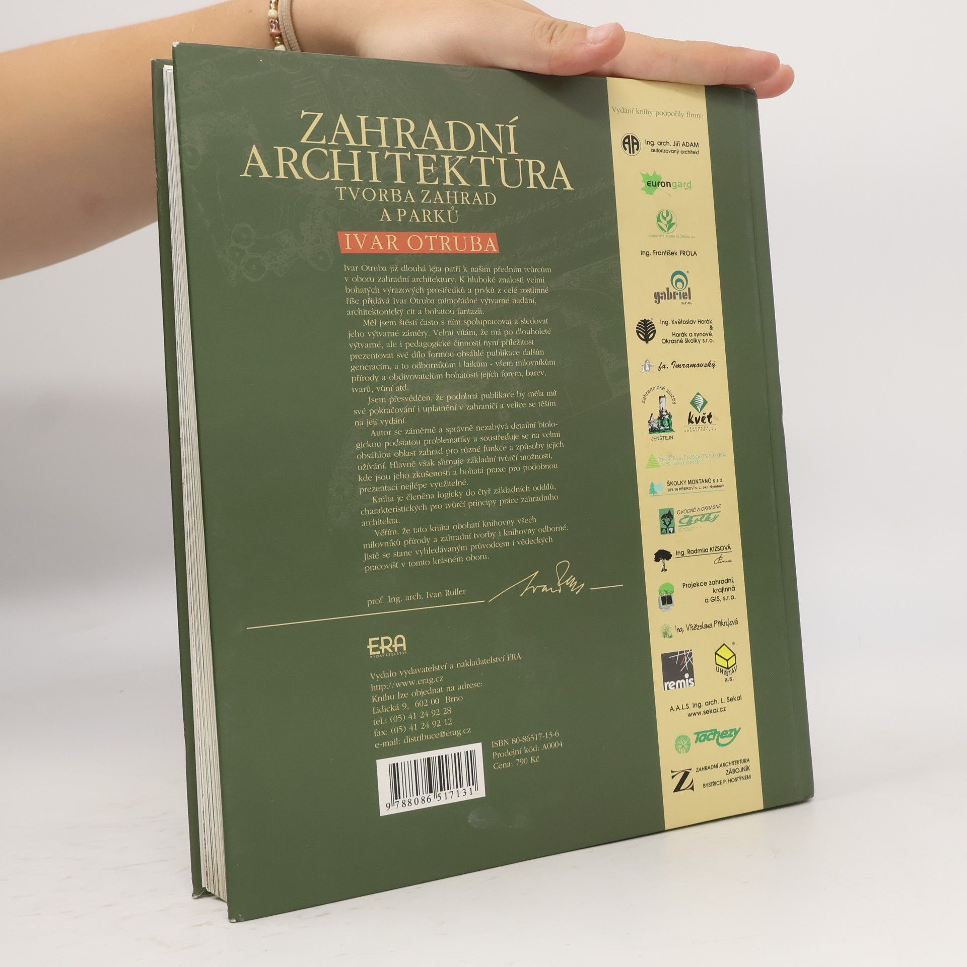 Ivar Otruba Zahradní architektura: Tvorba zahrad a parků