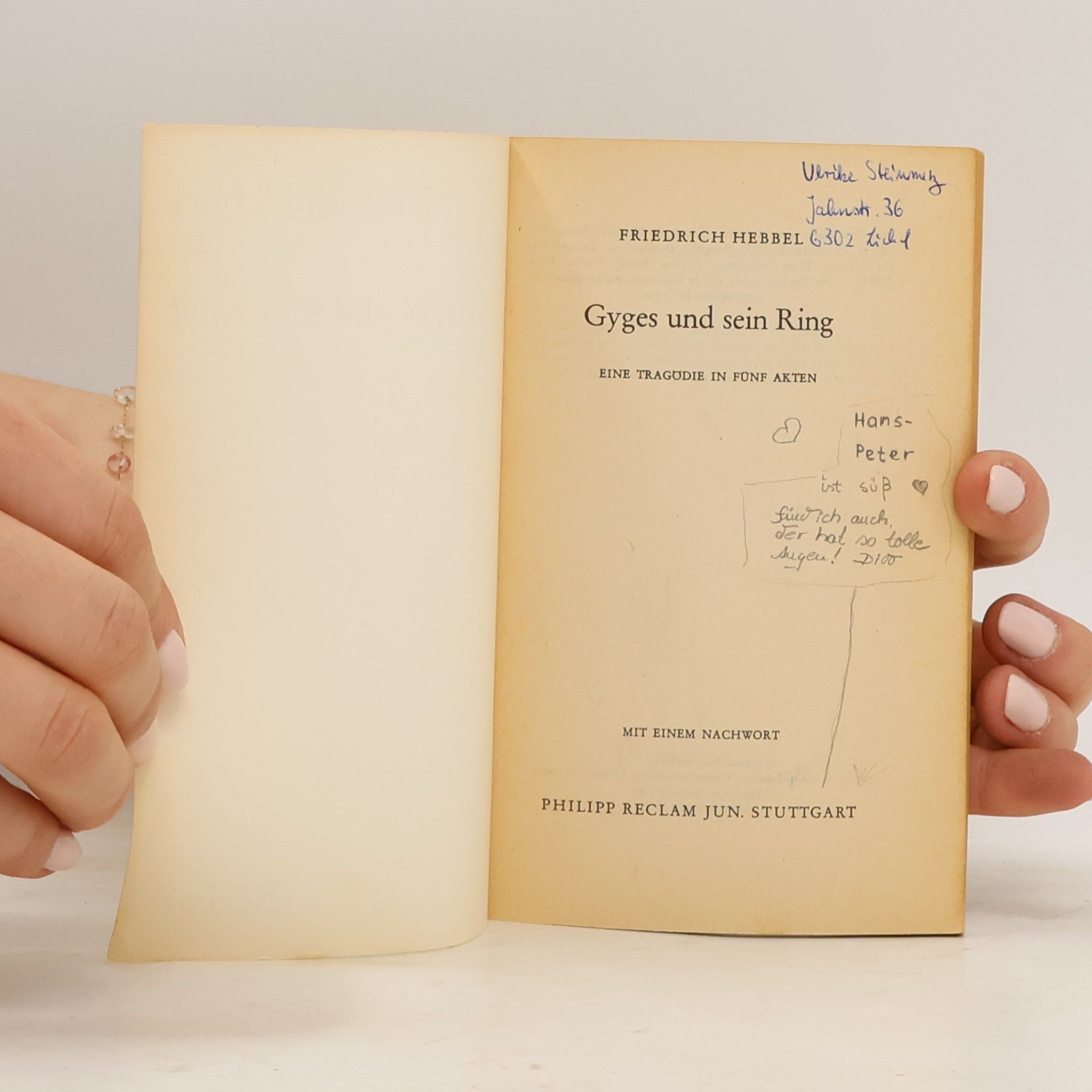Christian Friedrich Hebbel Gyges und sein Ring