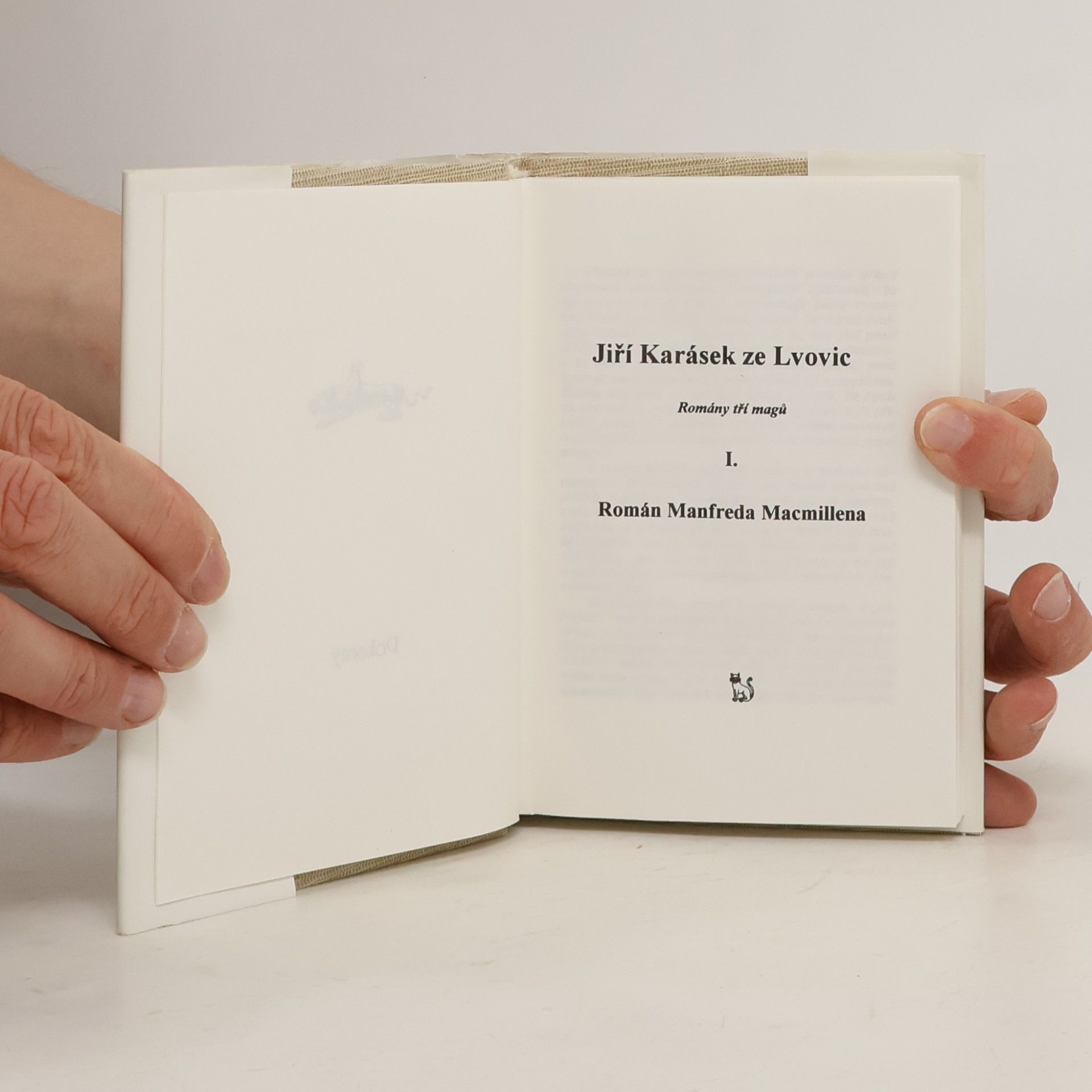 Jiří Karásek ze Lvovic Román Manfreda Macmillena